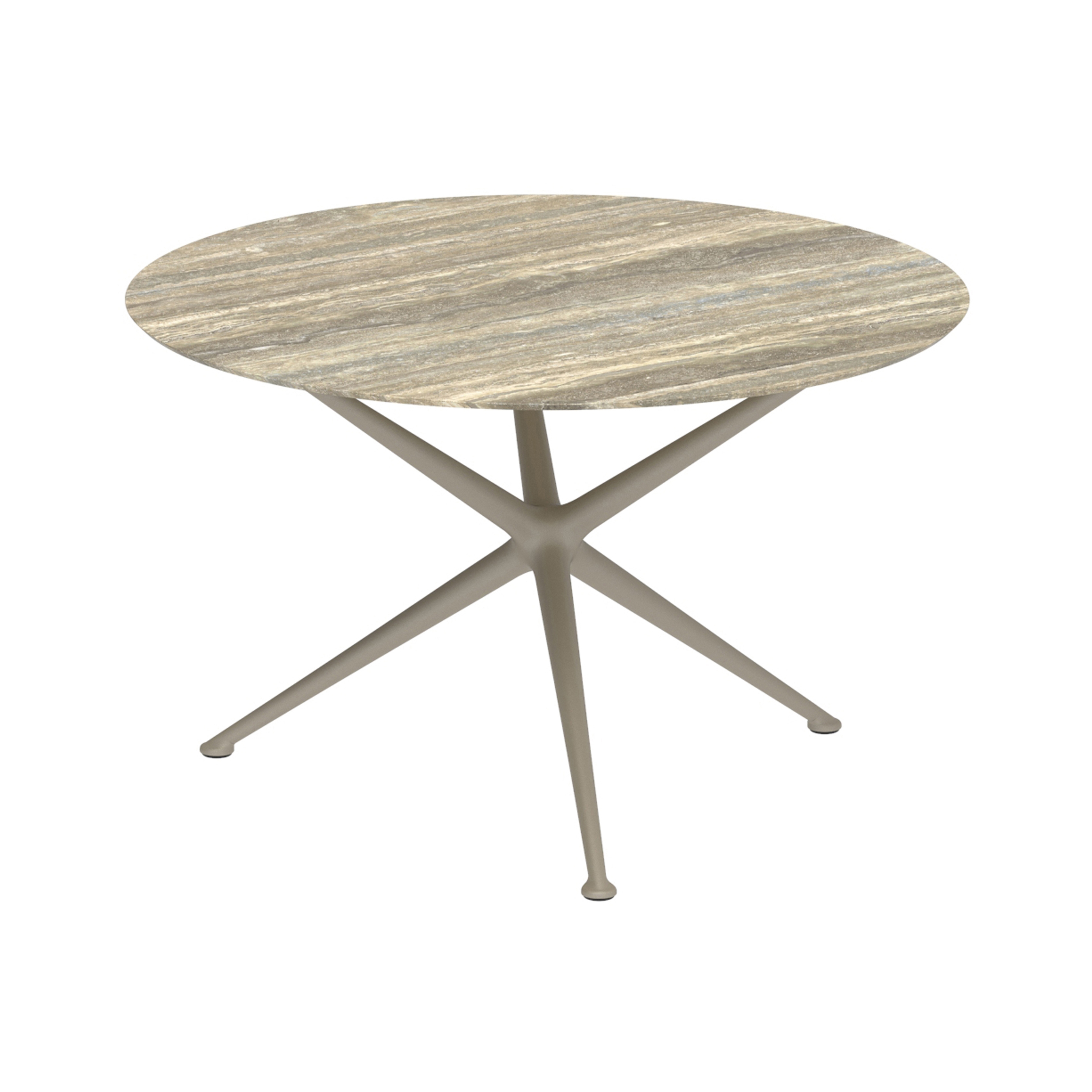 Afficher le produit Exes table 120cm round coated aluminium & ceram top du fabricant Royal Botania