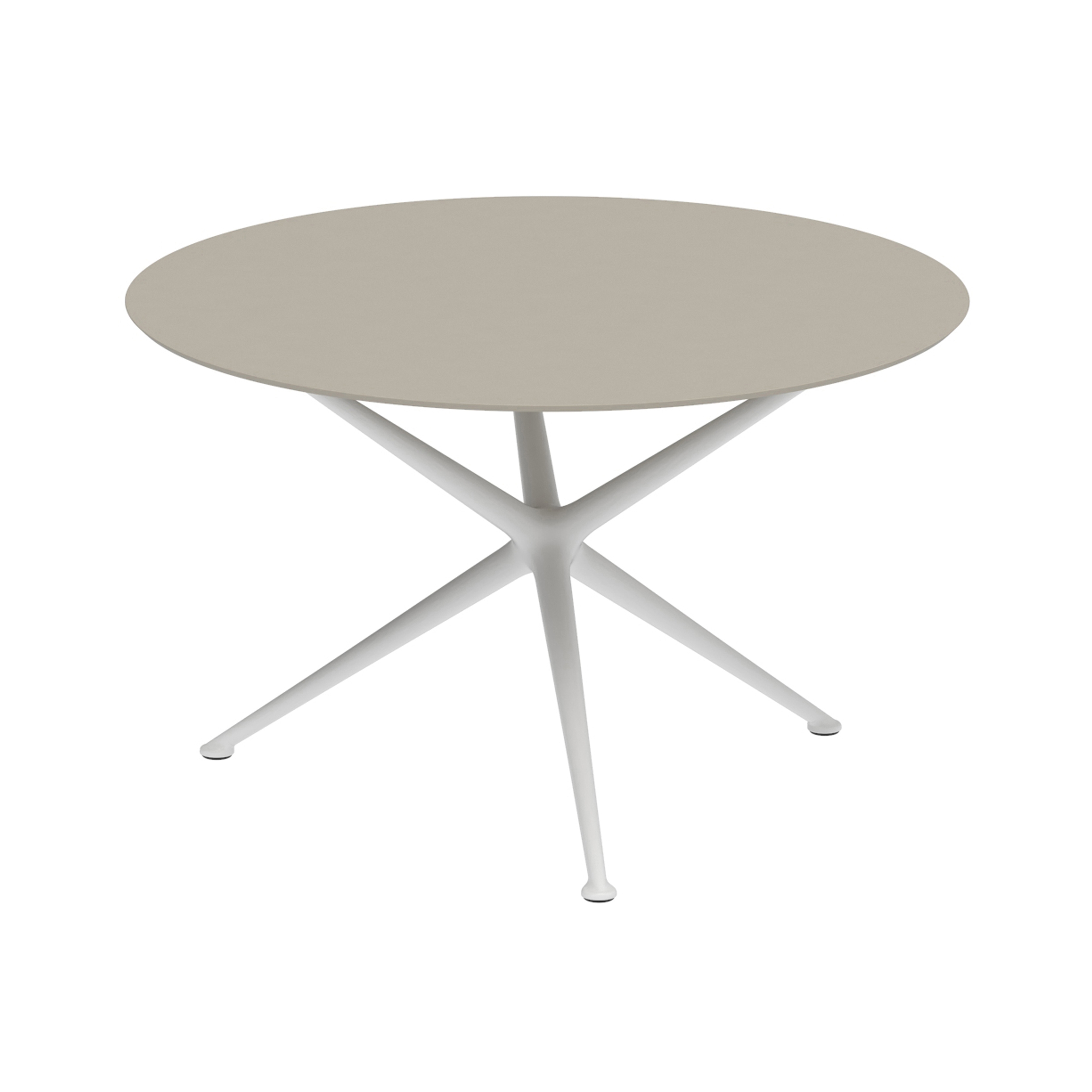 Display product Exes table 120cm round coated aluminium & ceram top from manufacturer Royal Botania