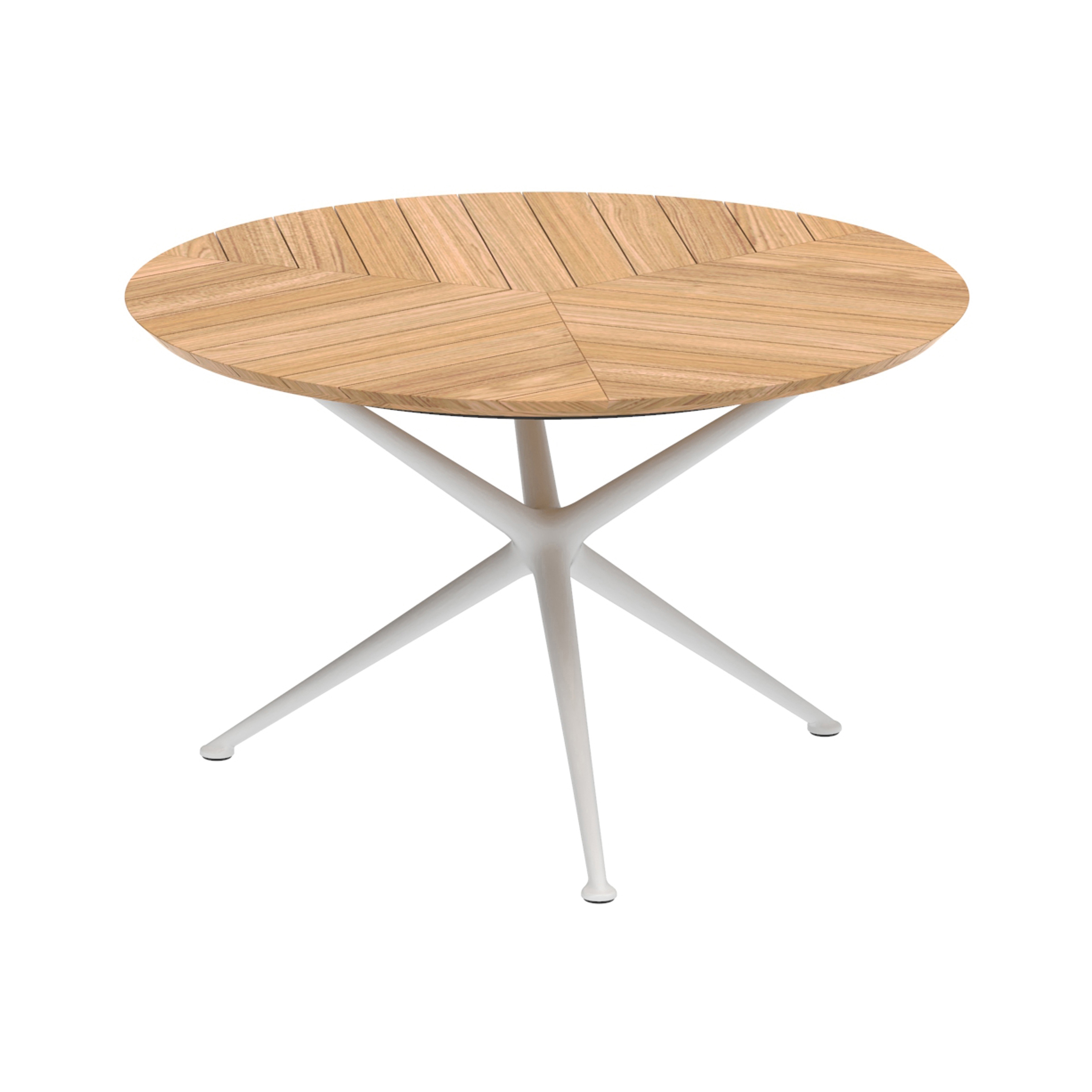 Mostrar el producto Exes table 120cm round coated aluminium & teak top del fabricante Royal Botania