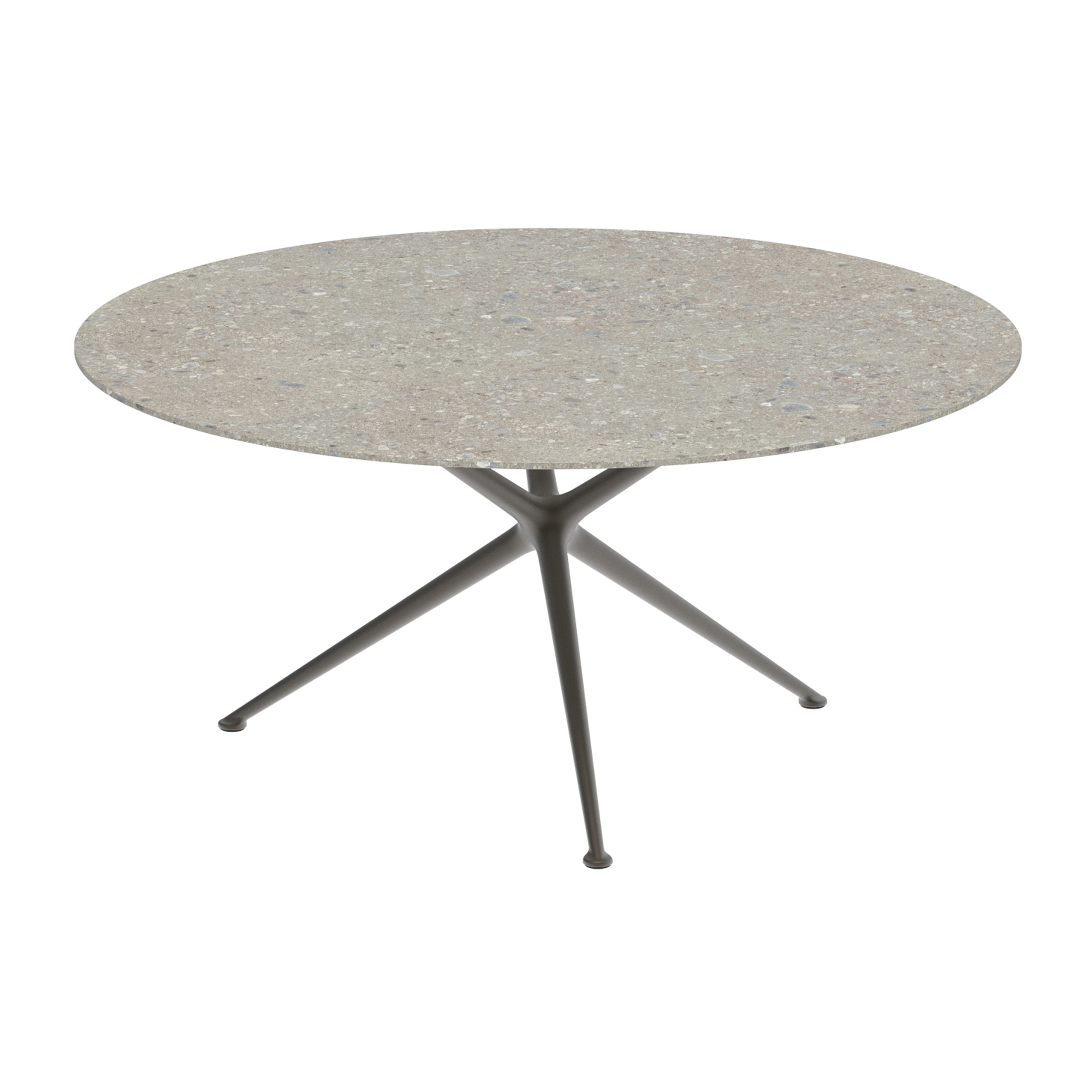 Exes Tisch 160cm round coated aluminium & Keramik Tischplatte