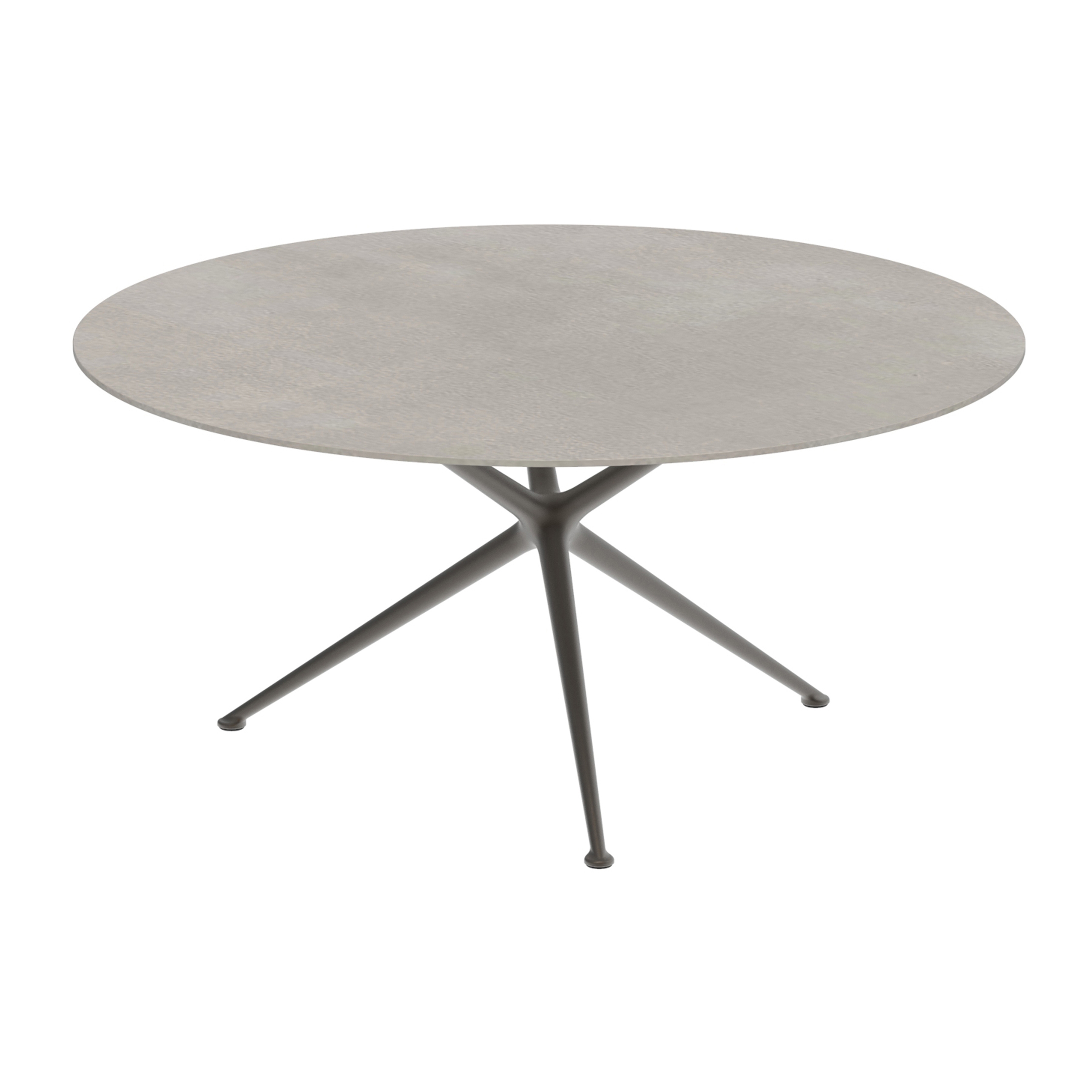 Exes Tisch 160cm round coated aluminium & Keramik Tischplatte