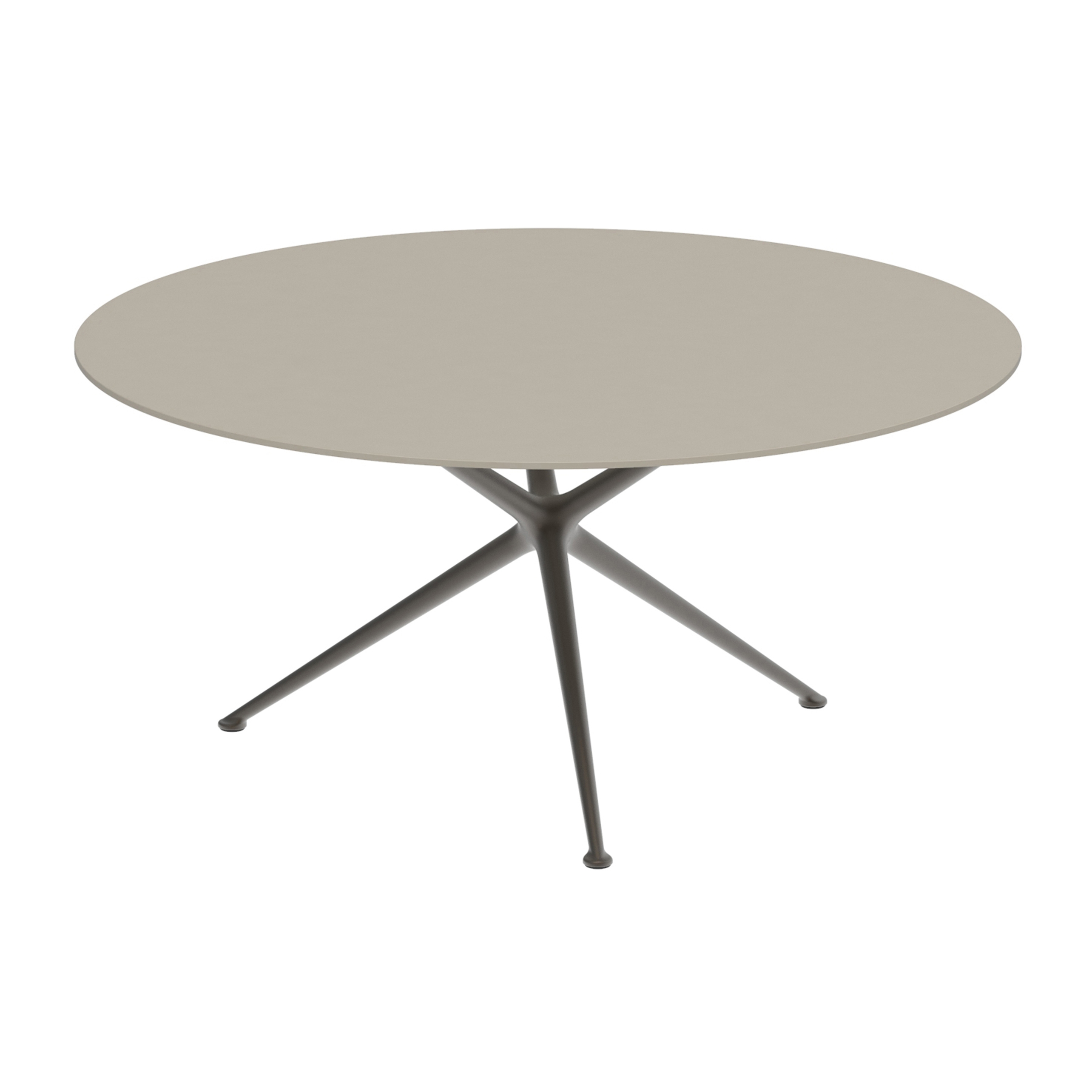 Exes Tisch 160cm round coated aluminium & Keramik Tischplatte