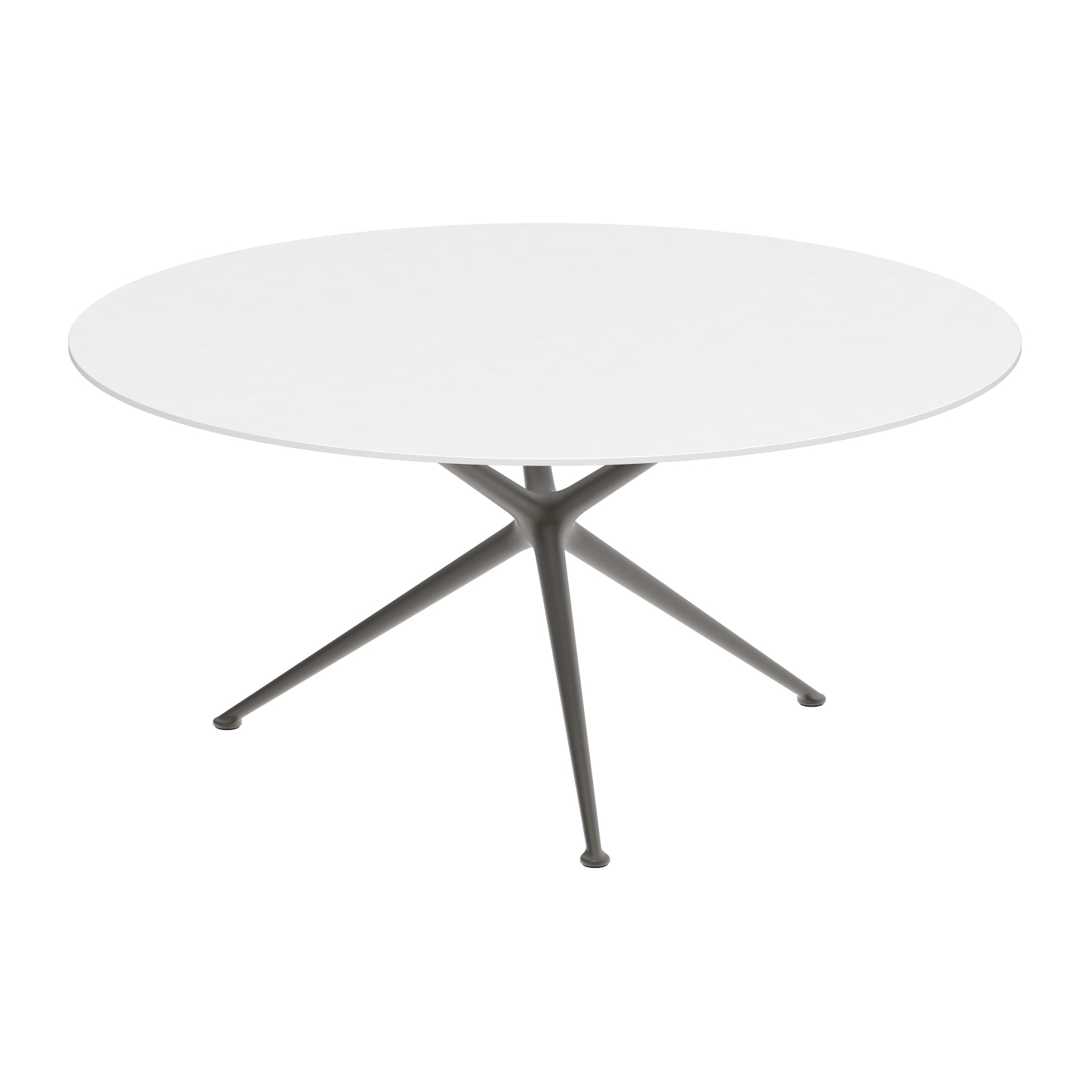 Exes Tisch 160cm round coated aluminium & Keramik Tischplatte