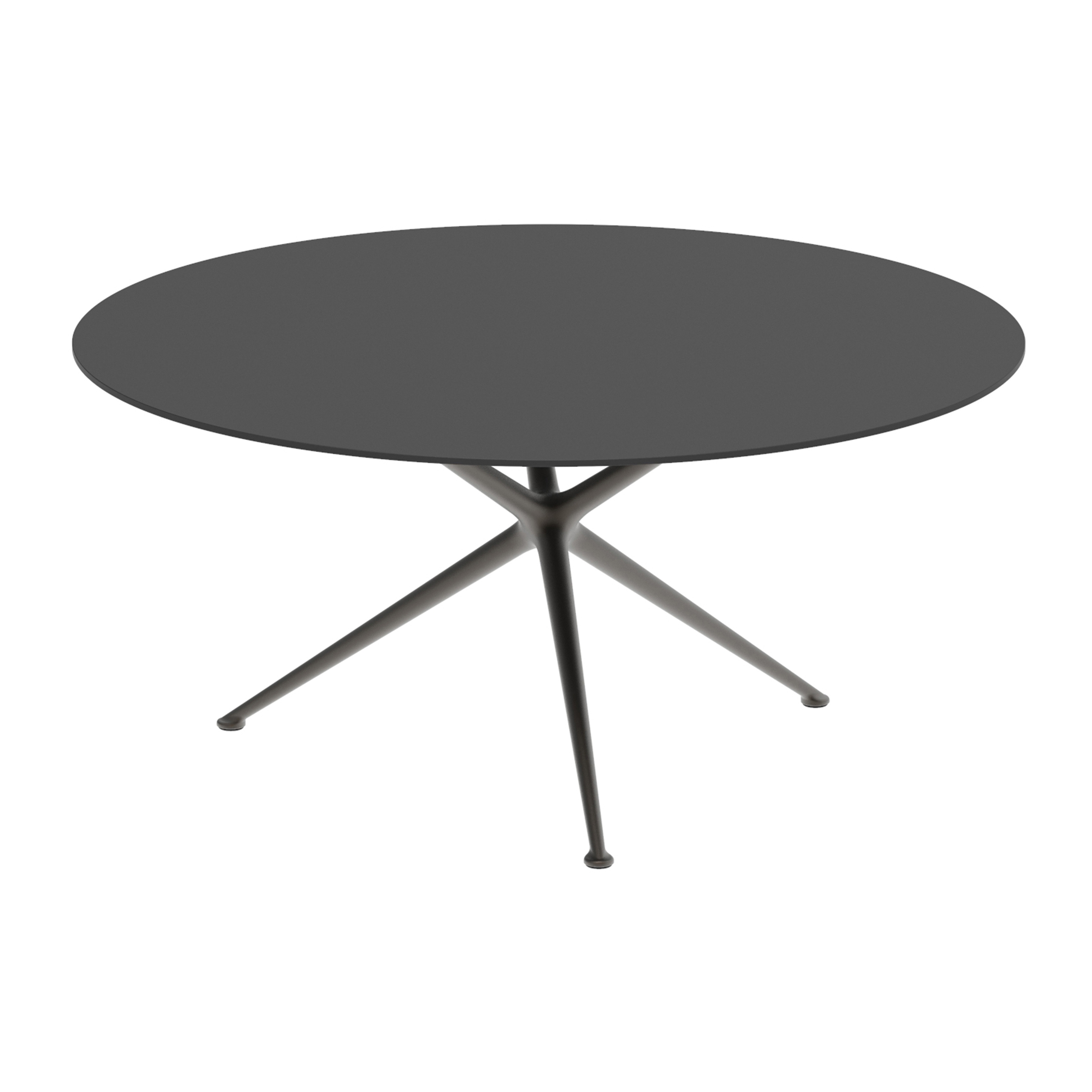 Display product Exes table 160cm round coated aluminium & ceram top from manufacturer Royal Botania