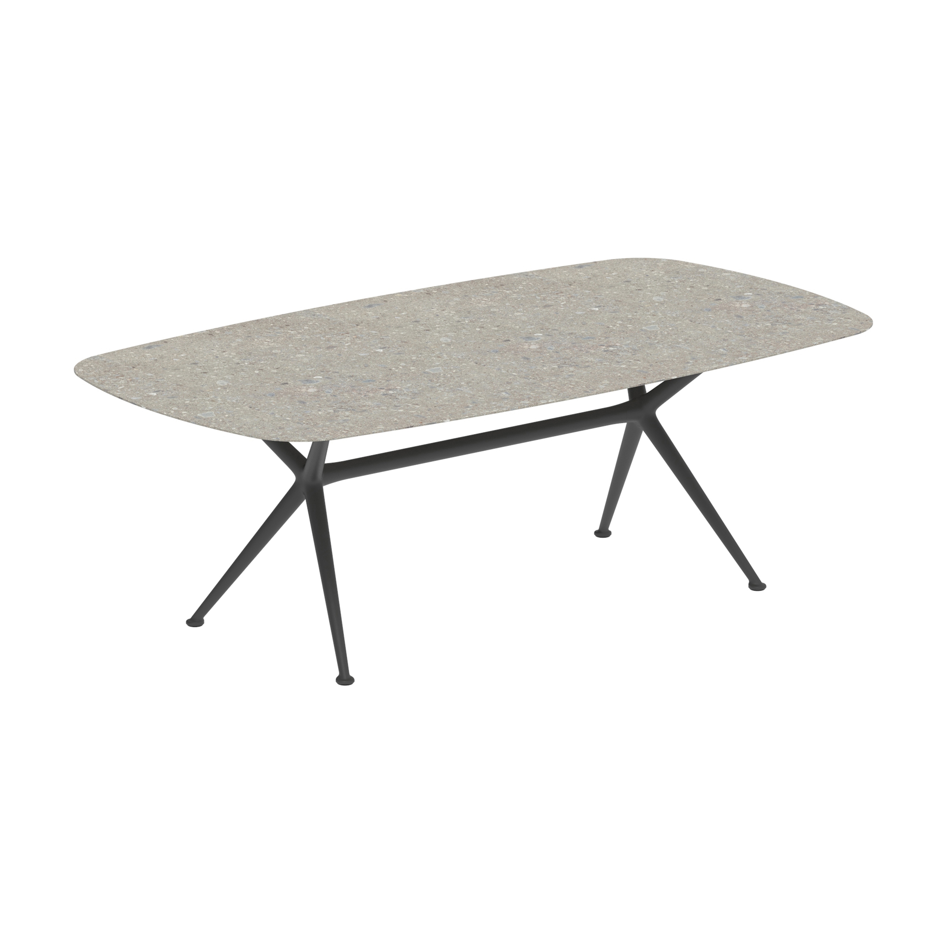 Exes table 220x120cm coated aluminium & ceram top