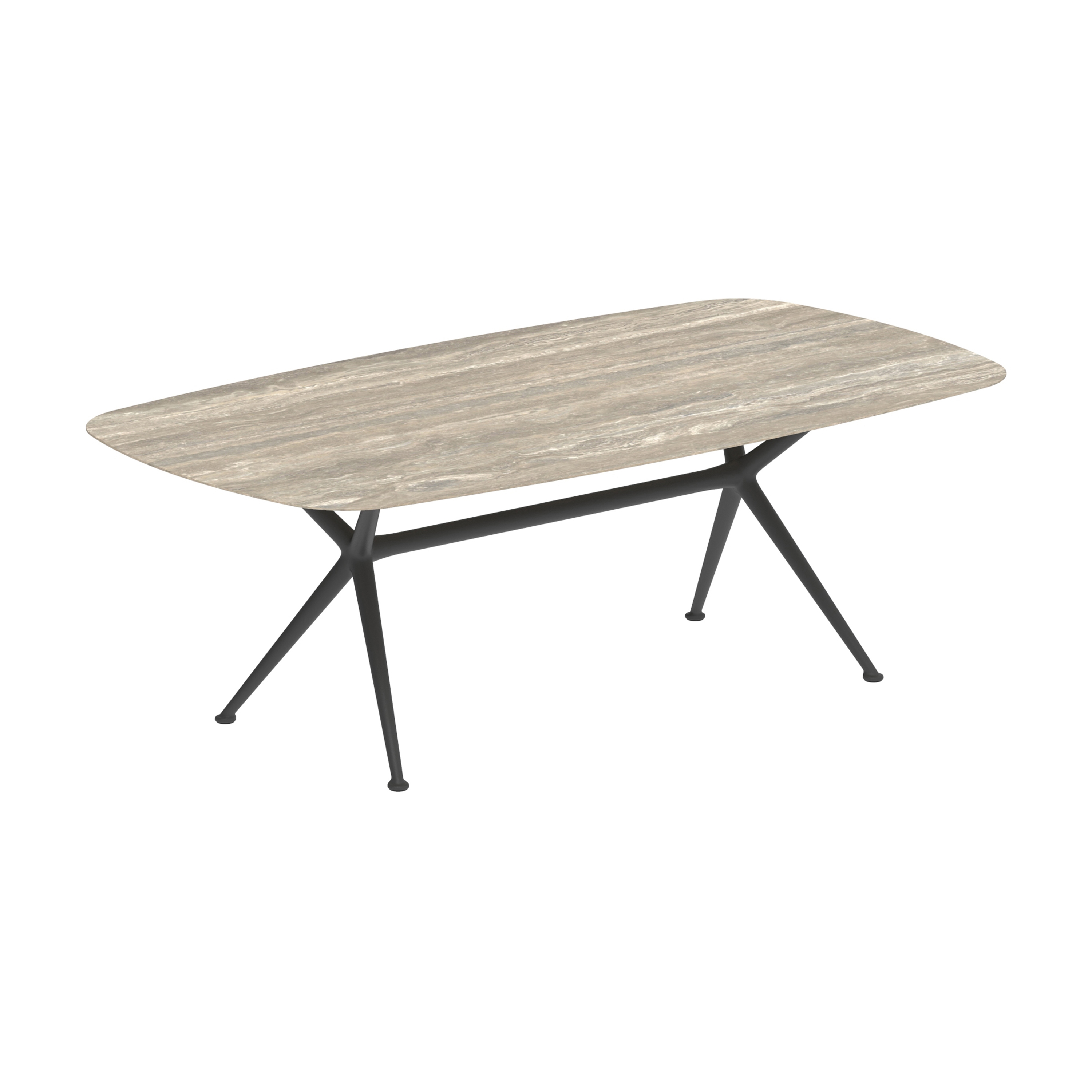 Afficher le produit Exes table 220x120cm coated aluminium & ceram top du fabricant Royal Botania