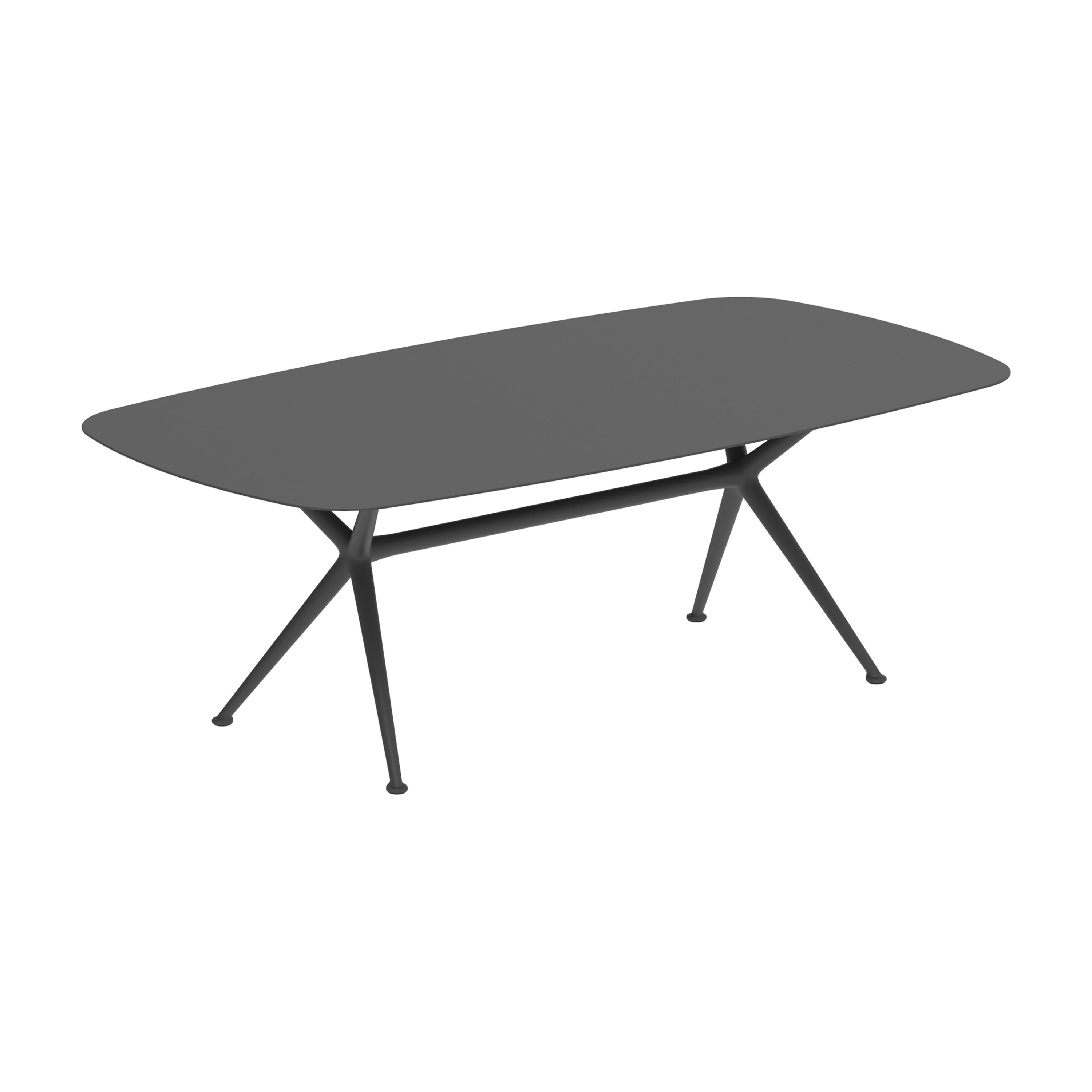 Exes table 220x120cm coated aluminium & ceram top