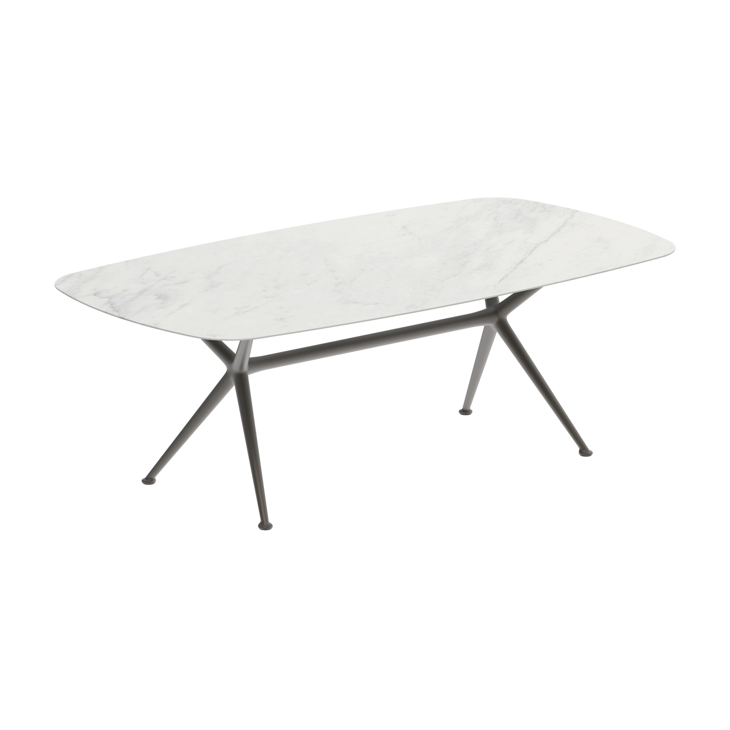 Exes table 220x120cm coated aluminium & ceram top