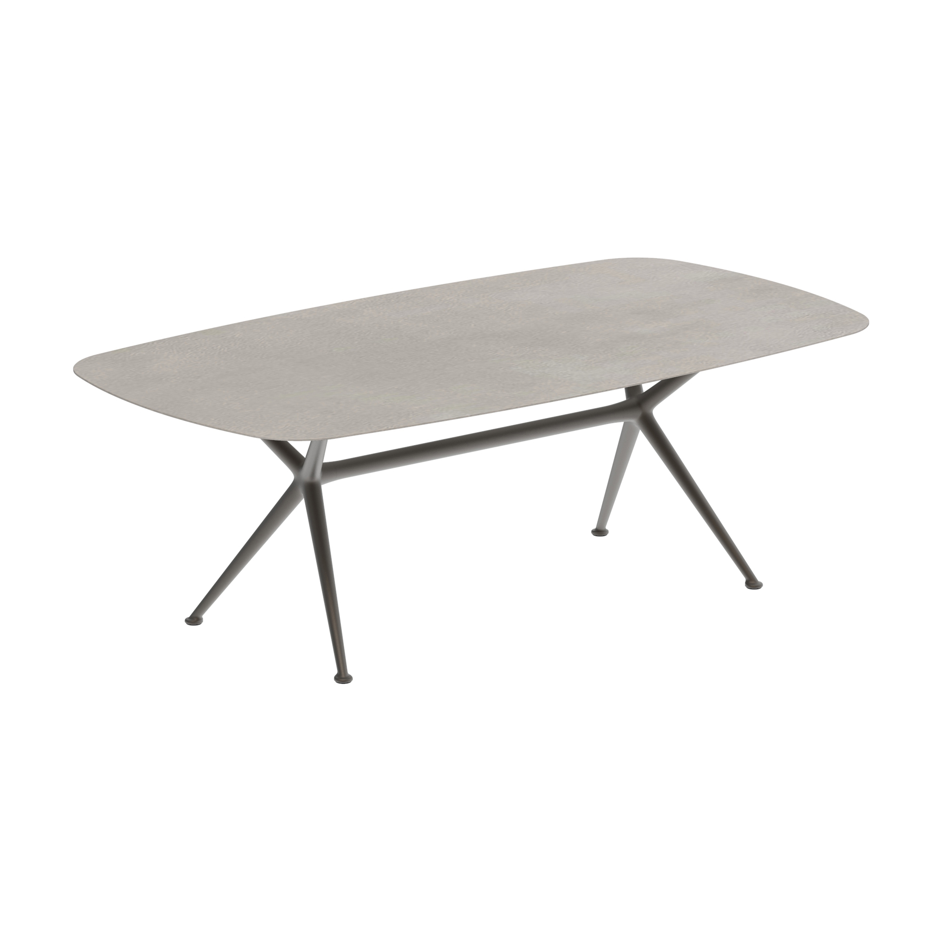 Exes table 220x120cm coated aluminium & ceram top