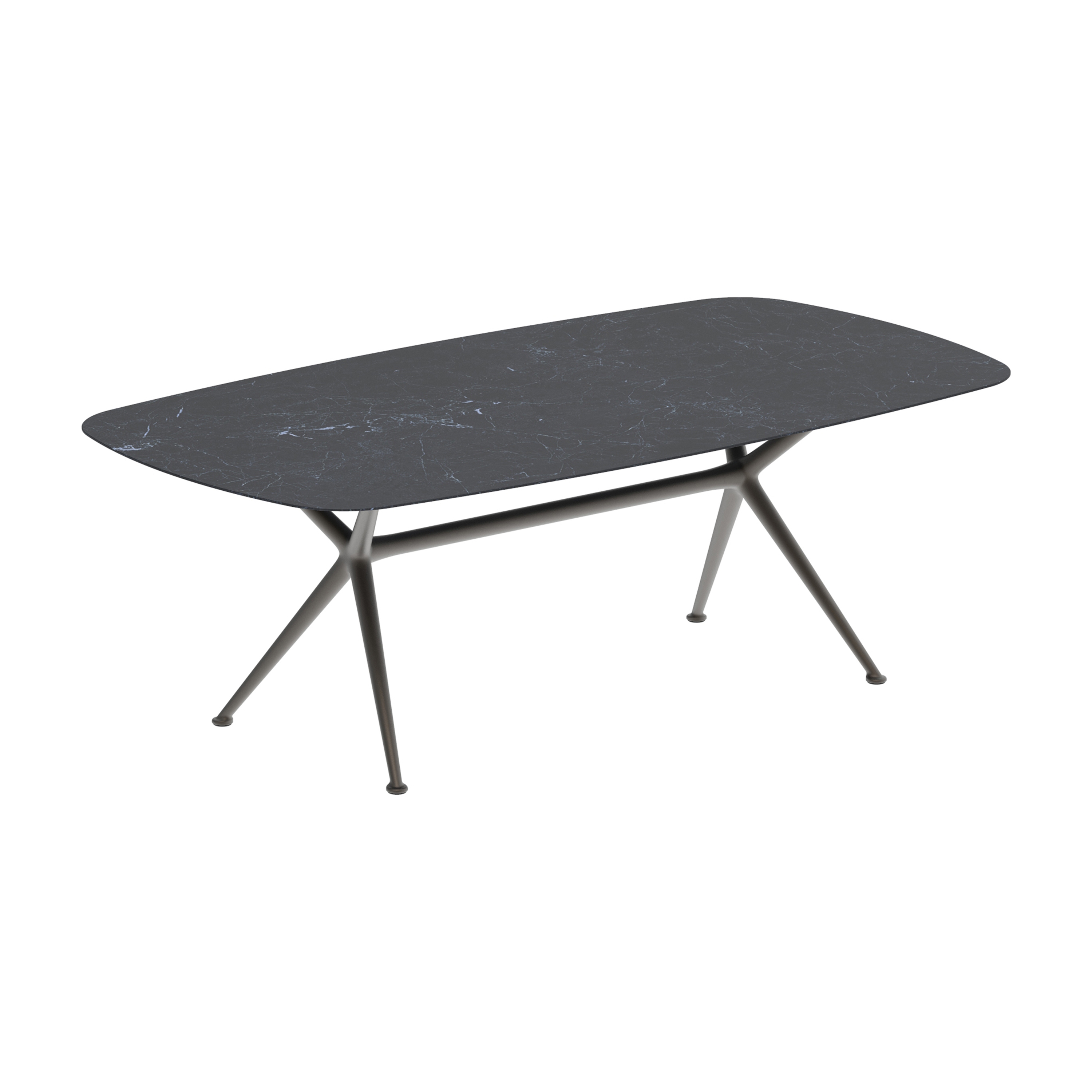 Display product Exes table 220x120cm coated aluminium & ceram top from manufacturer Royal Botania