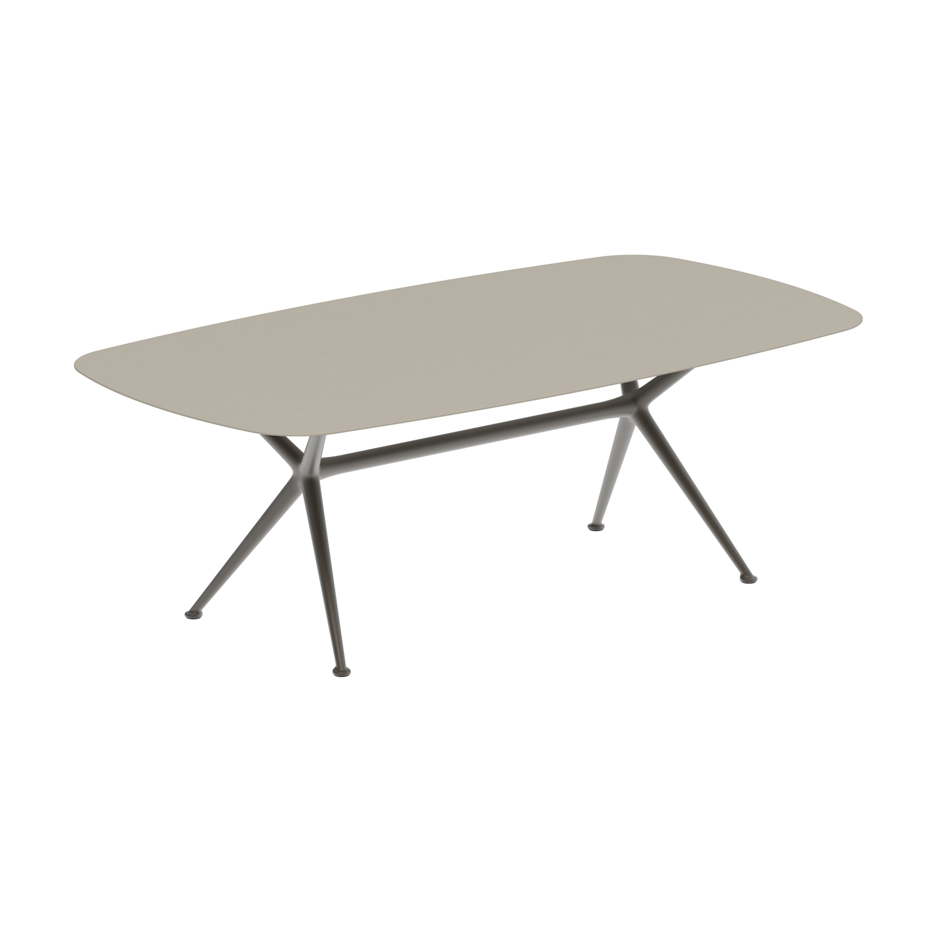 Exes table 220x120cm coated aluminium & ceram top