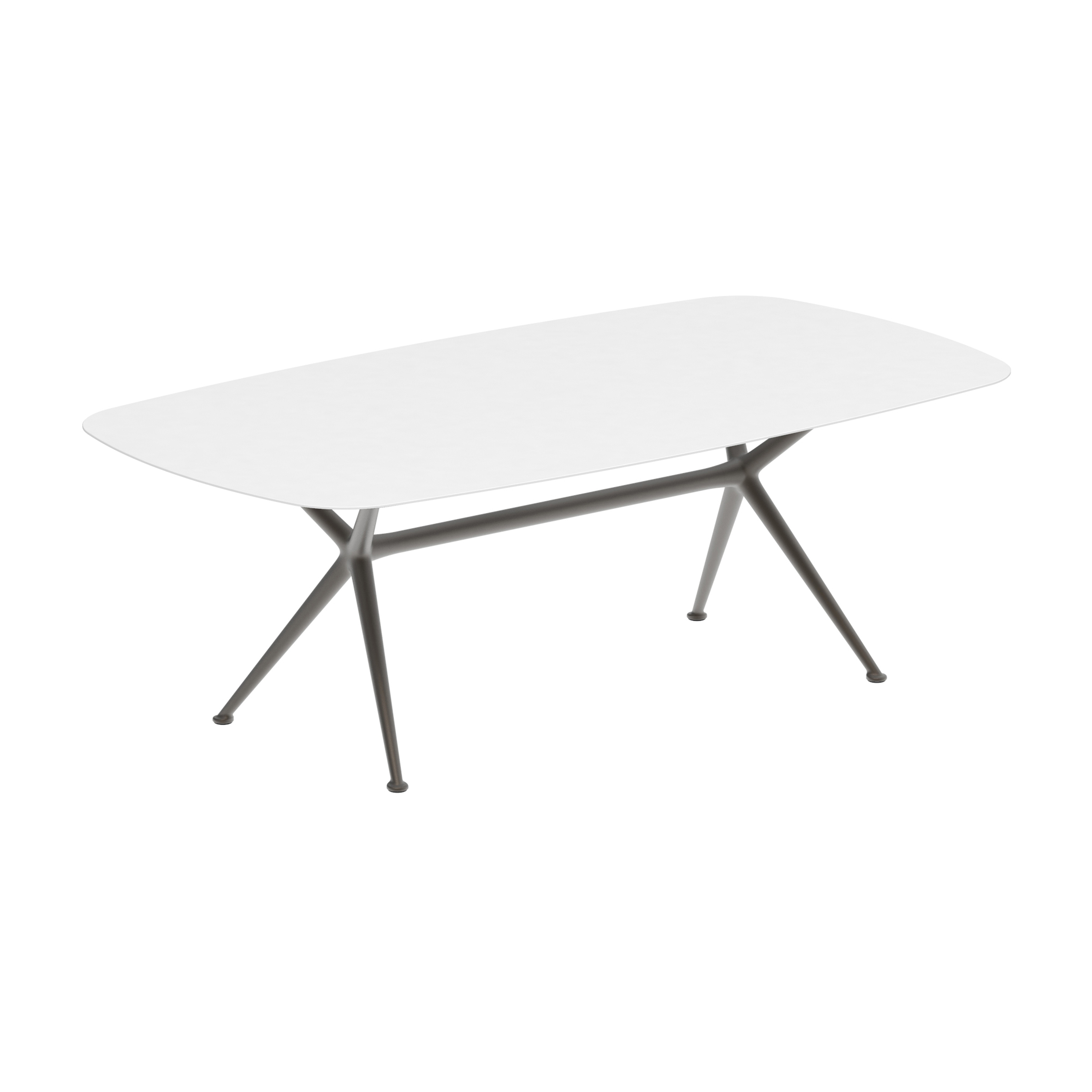 Display product Exes table 220x120cm coated aluminium & ceram top from manufacturer Royal Botania