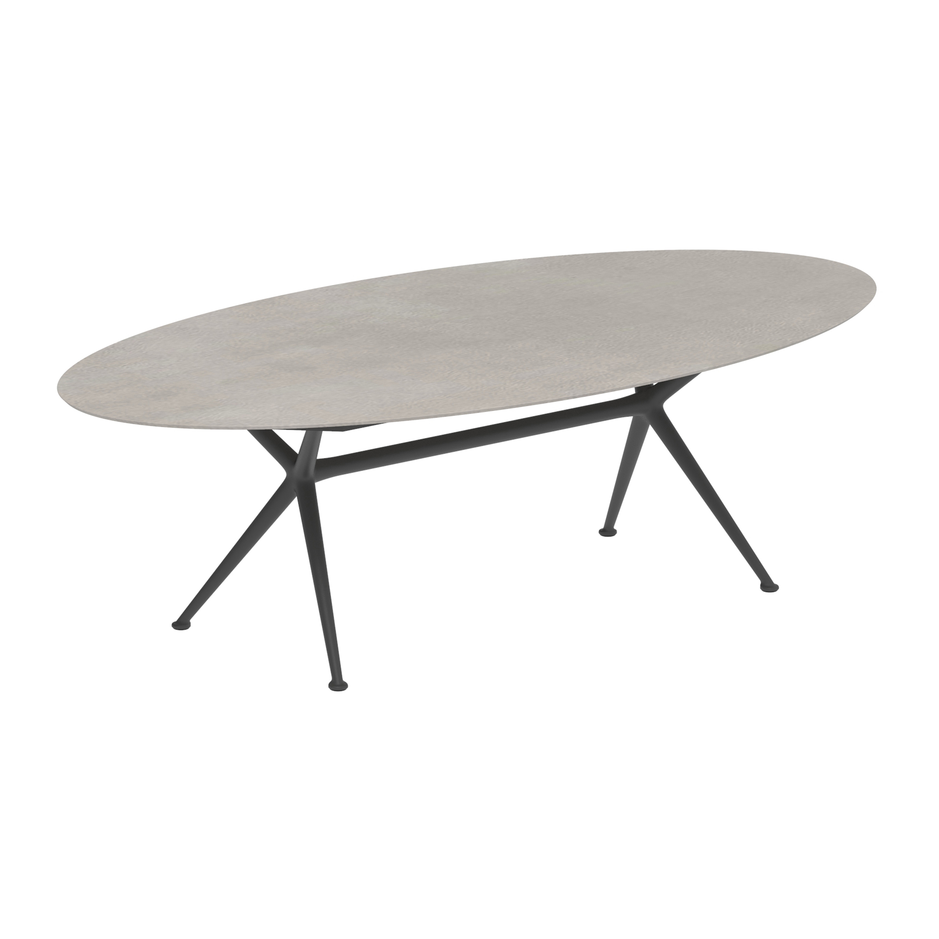Exes table 250x130cm ellips coated aluminium & ceram top