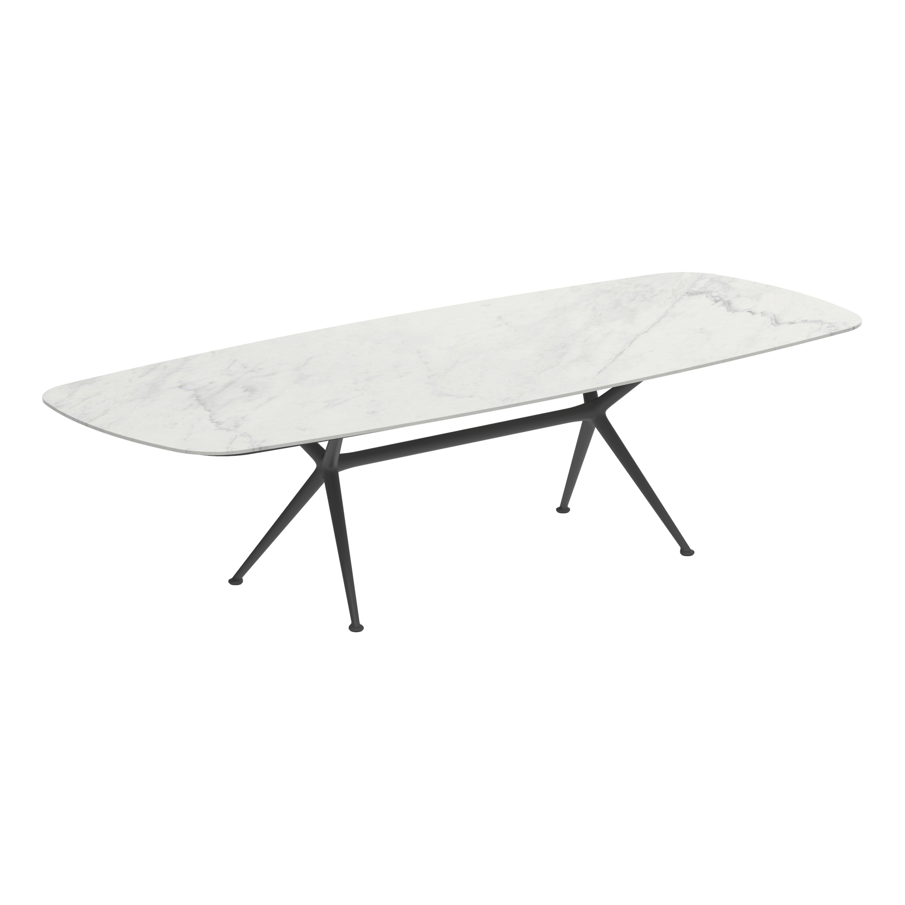 Exes Tisch 300x120cm coated aluminium & Keramik Tischplatte