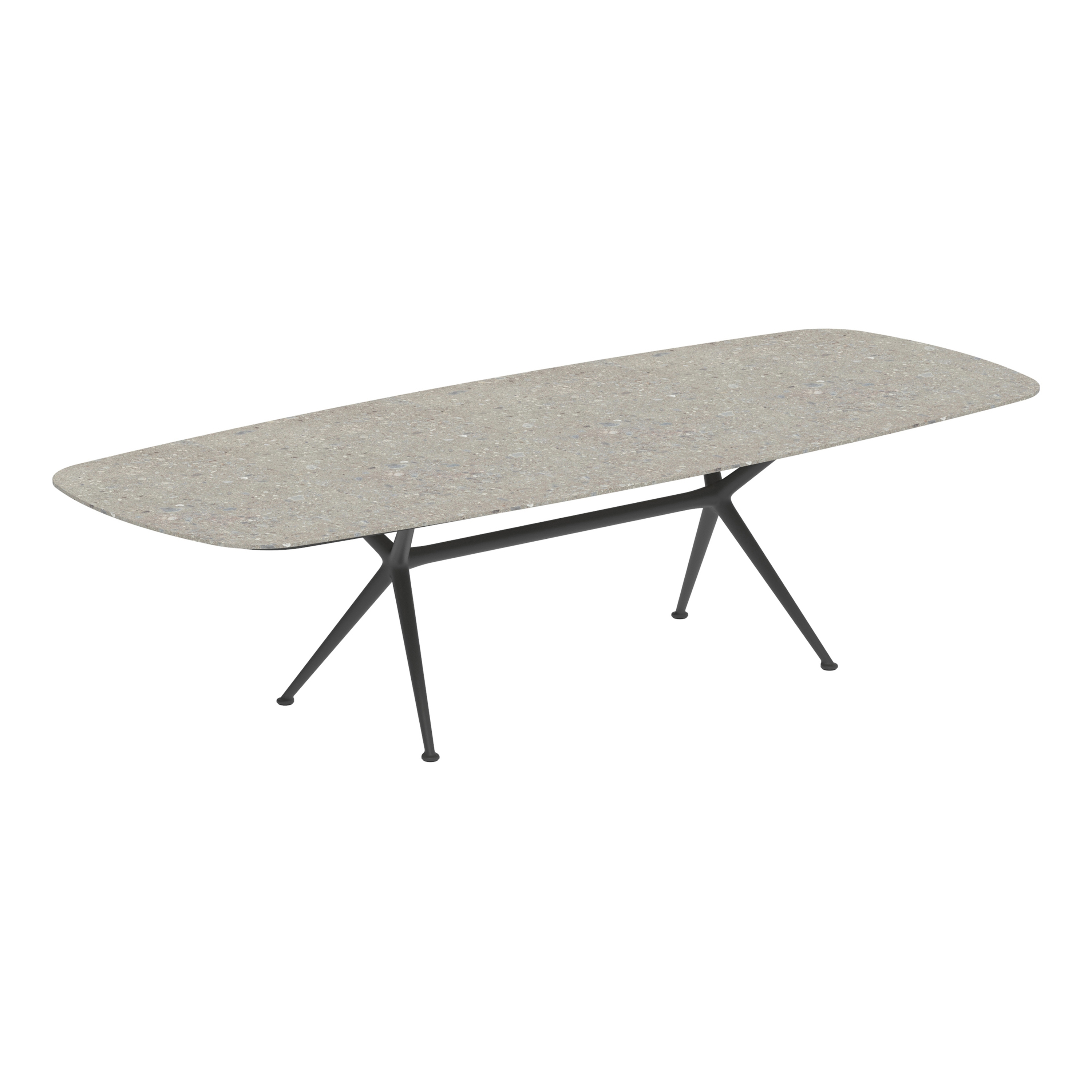 Exes Tisch 300x120cm coated aluminium & Keramik Tischplatte