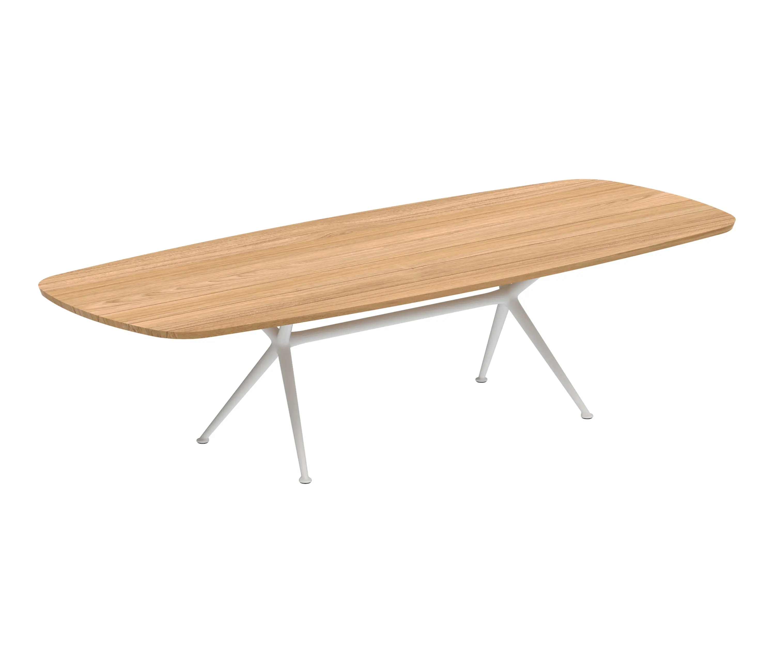 Royal Botania - Exes Tisch 300x120cm coated aluminium & Teakholz Tischplatte