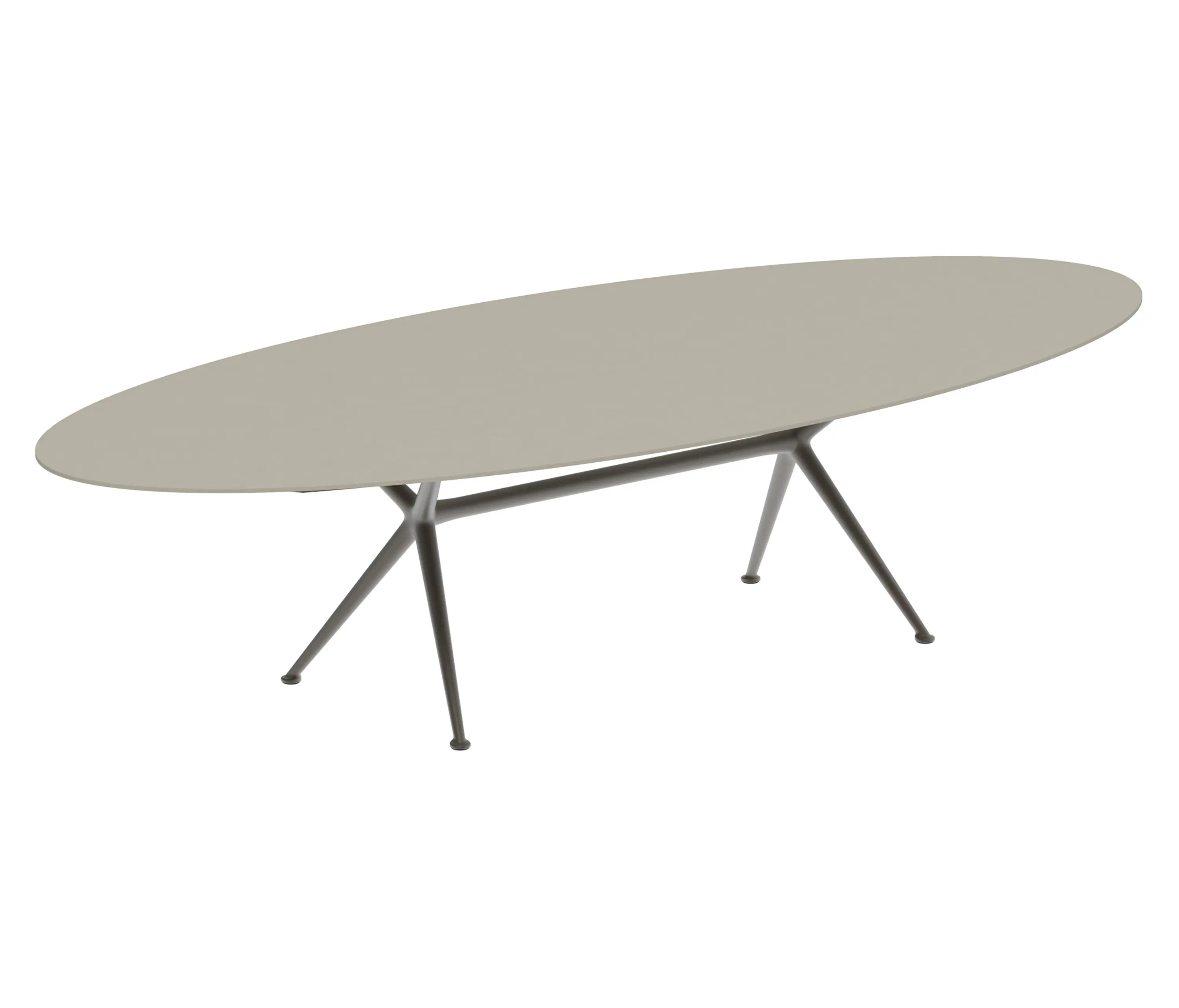 Royal Botania - Exes table 320x140cm oval coated aluminium & ceram or teak top