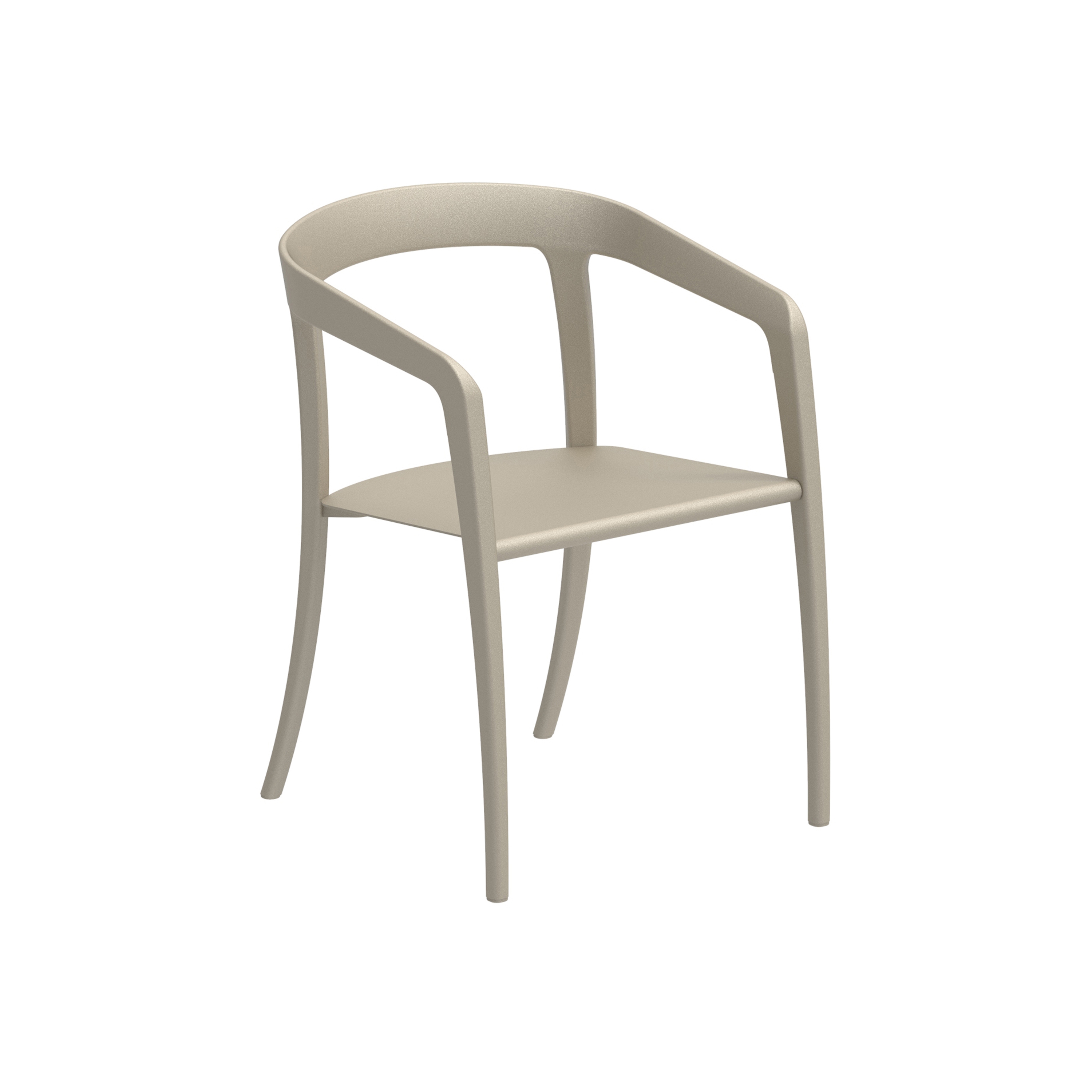 Vertoon produk Jive arm chair coated alu & teak van vervaardiger Royal Botania