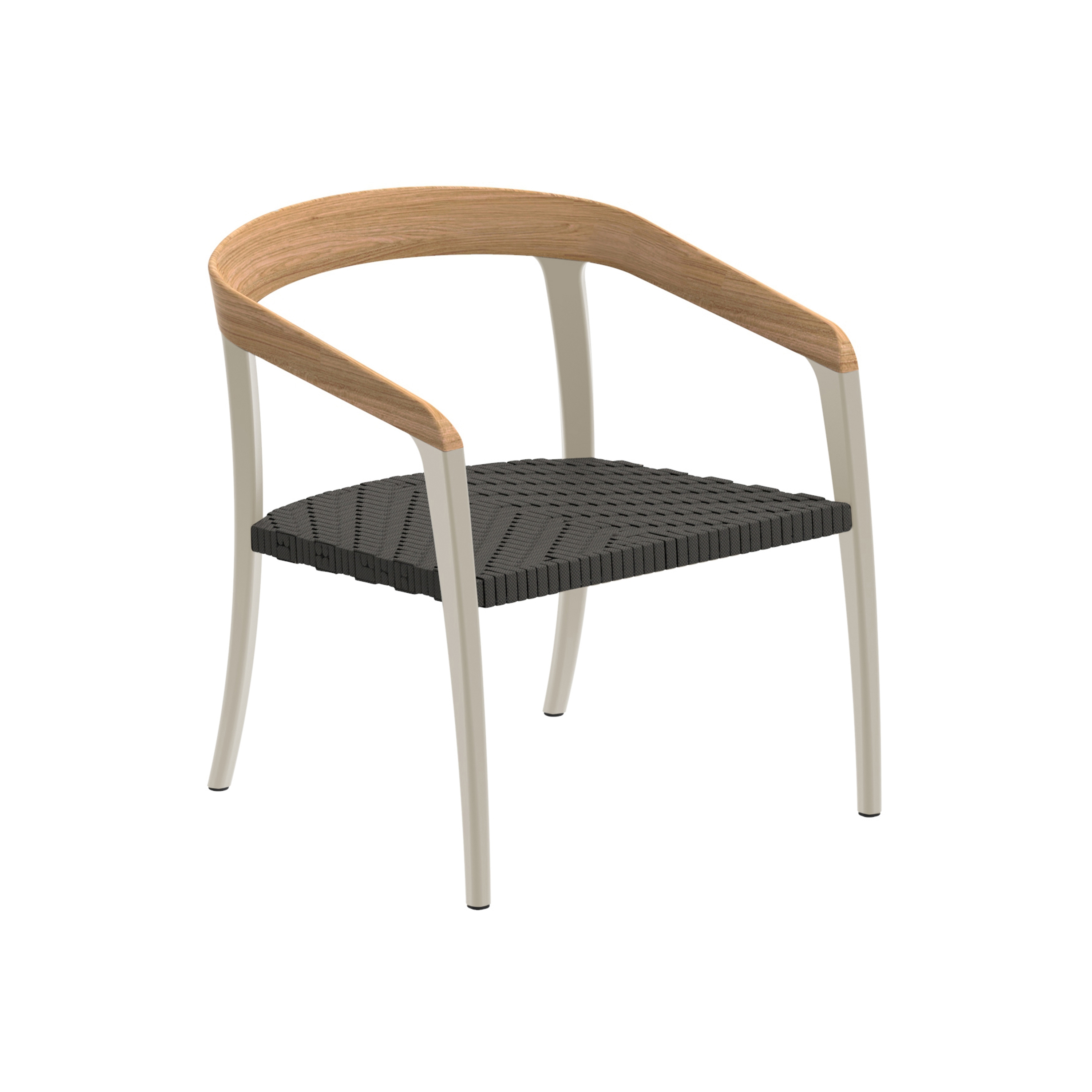 Mostra il prodotto Jive relax chair coated aluminium, olefin fiber & teak del produttore Royal Botania