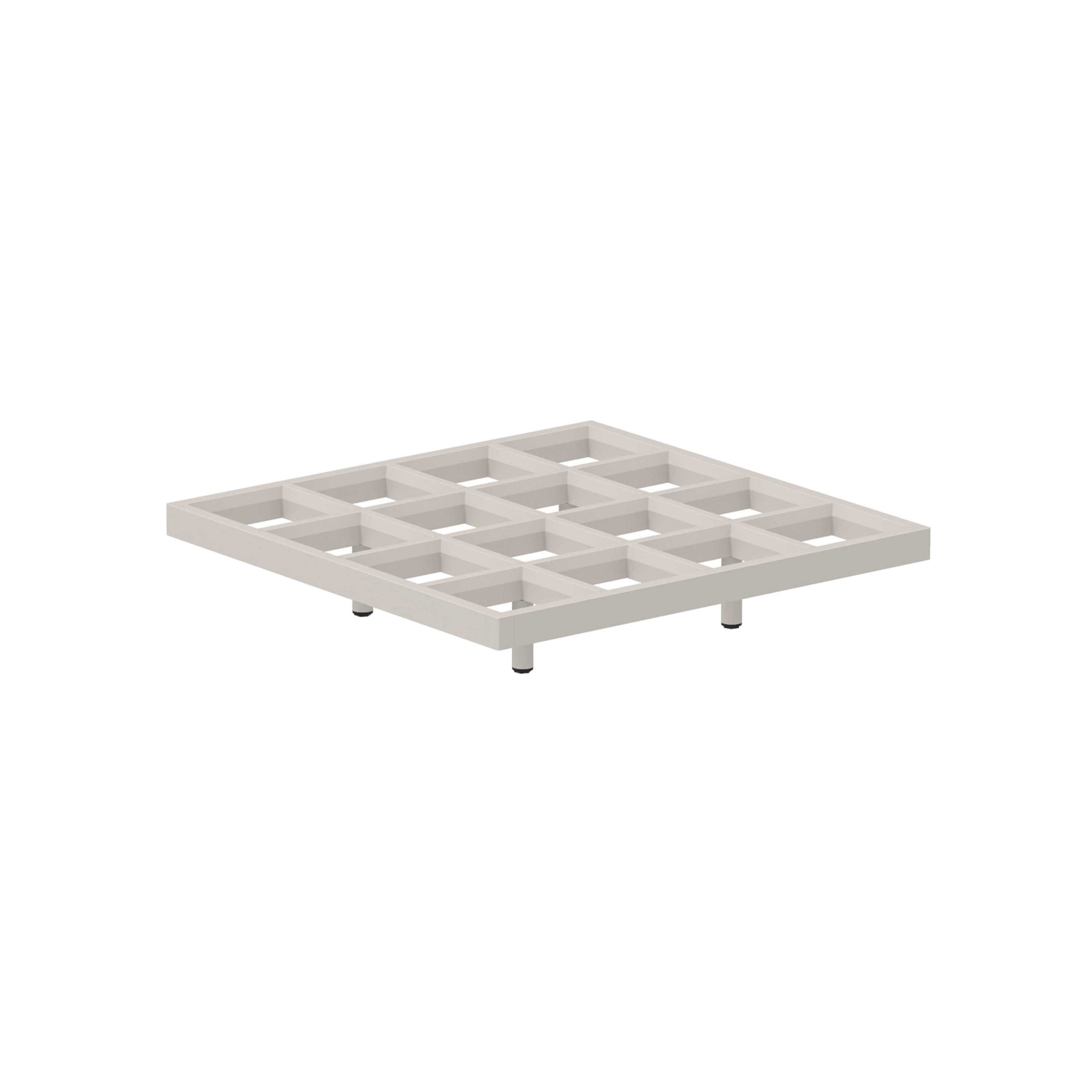 Mozaix lounge element 100x100cm coated aluminium