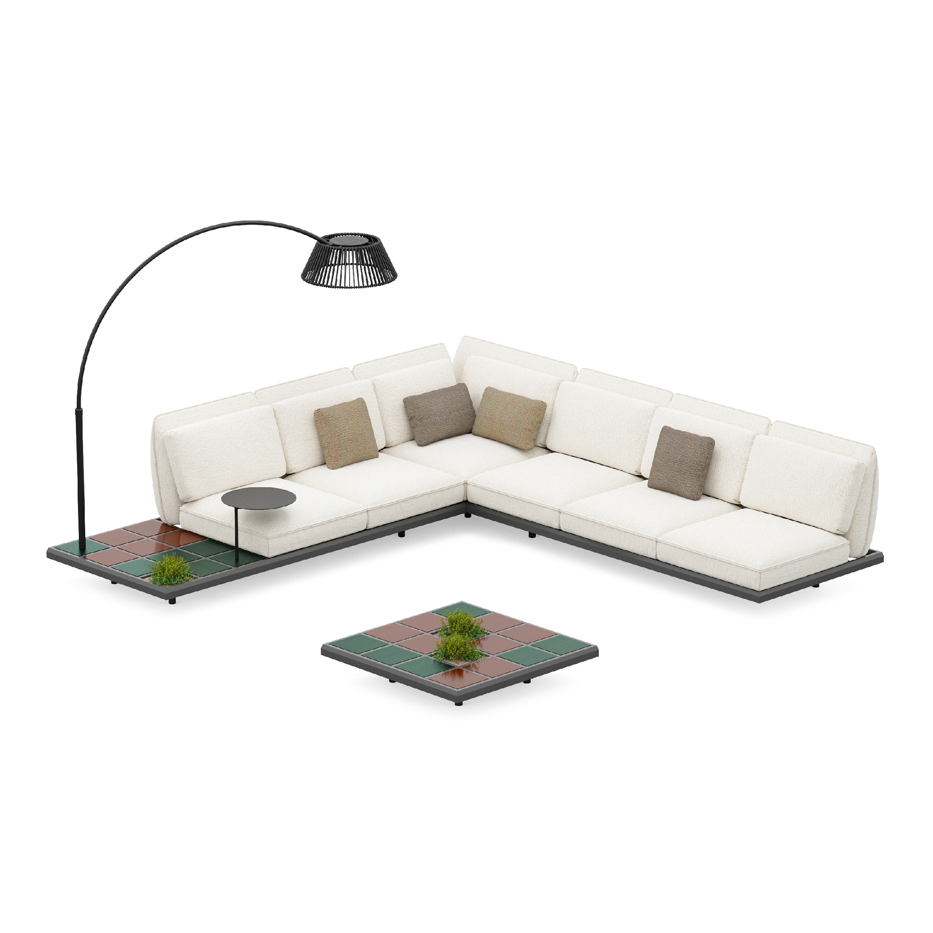 Display product Mozaix set alu 01 from manufacturer Royal Botania