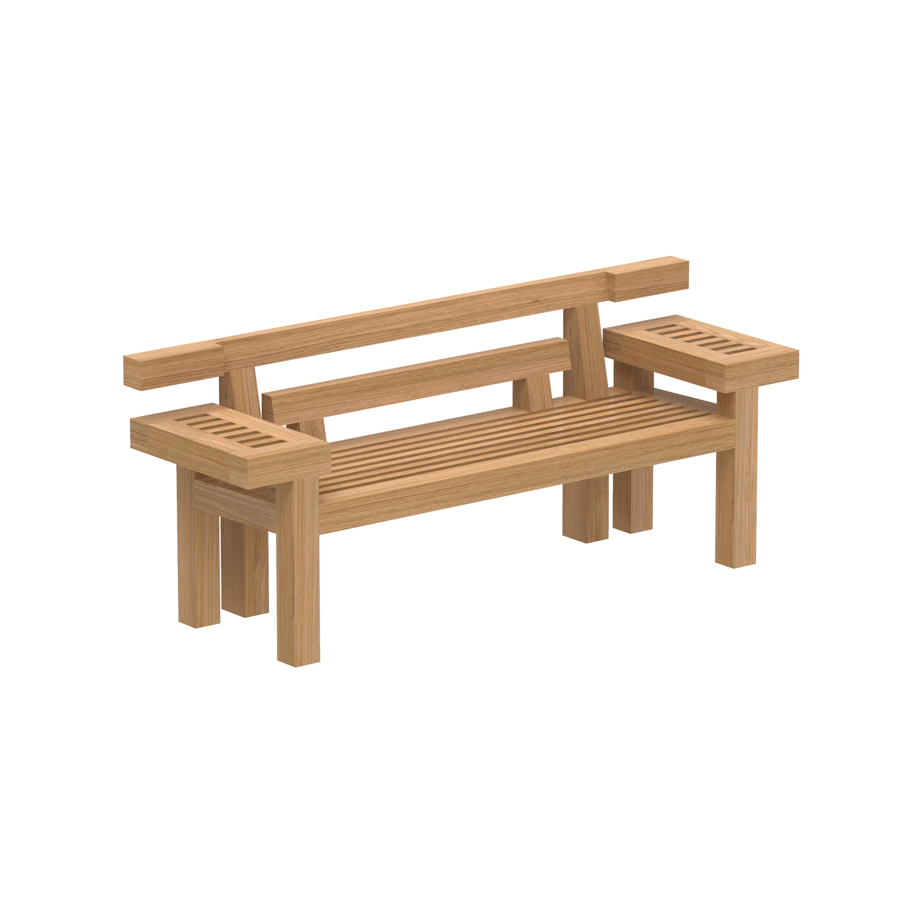 Display product Nara garden bench from manufacturer Royal Botania
