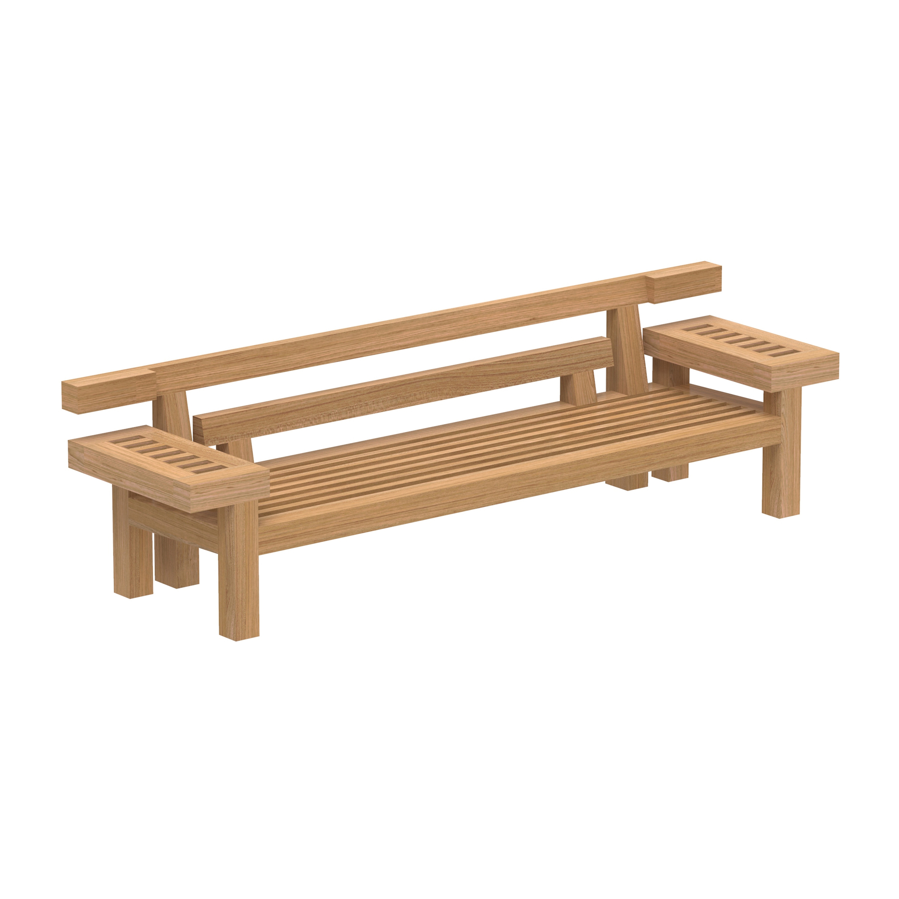 Display product Nara lounge bench from manufacturer Royal Botania