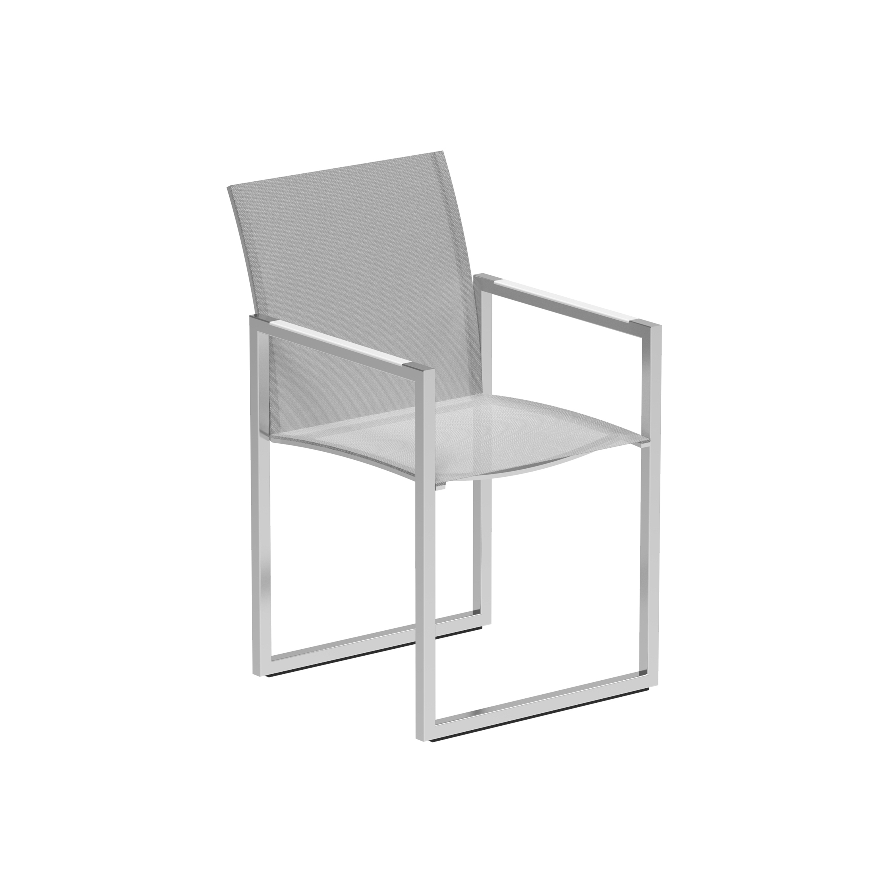 Display product Ninix arm chair stainless steel from manufacturer Royal Botania