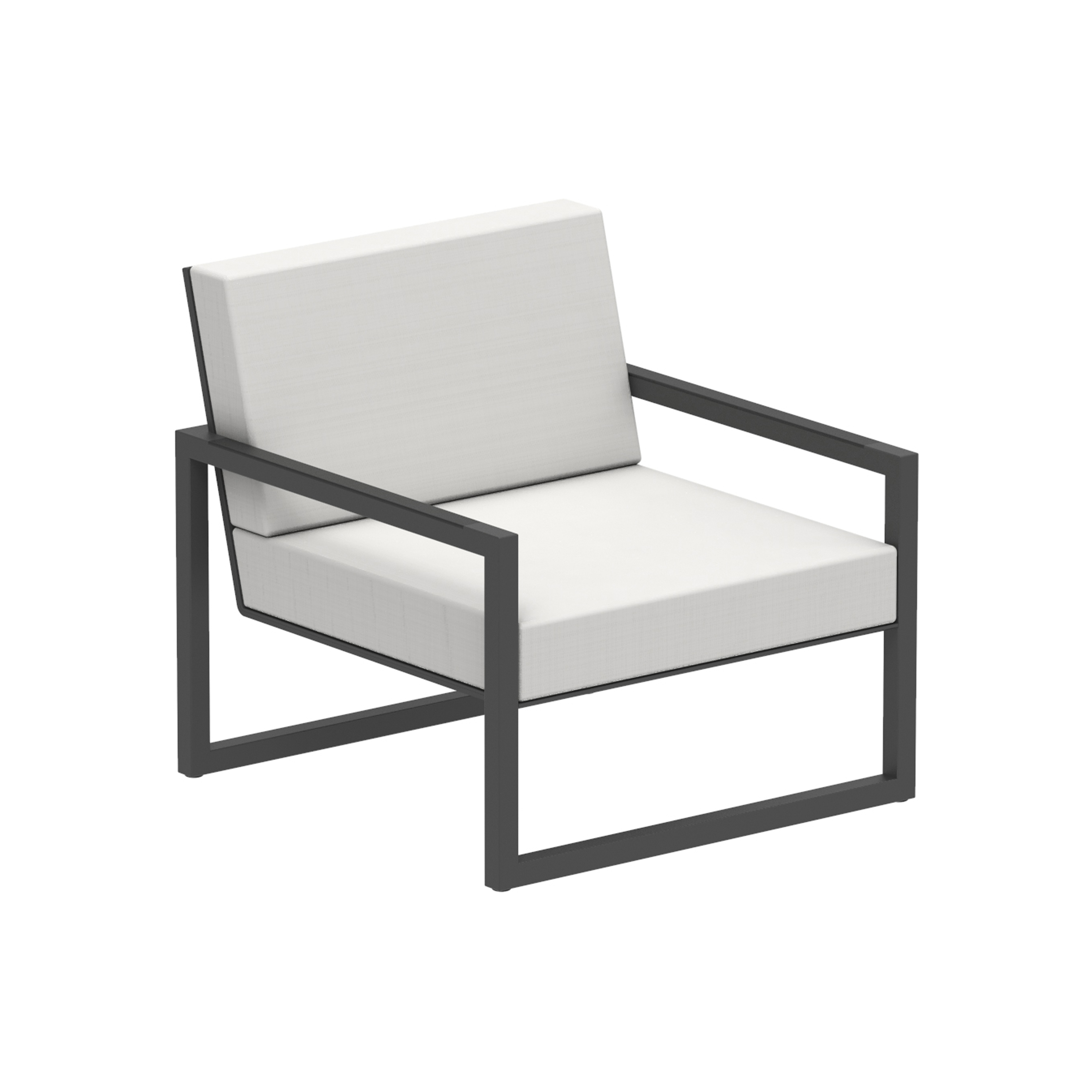 Display product Ninix Lounge 100T with armrests aluminium from manufacturer Royal Botania