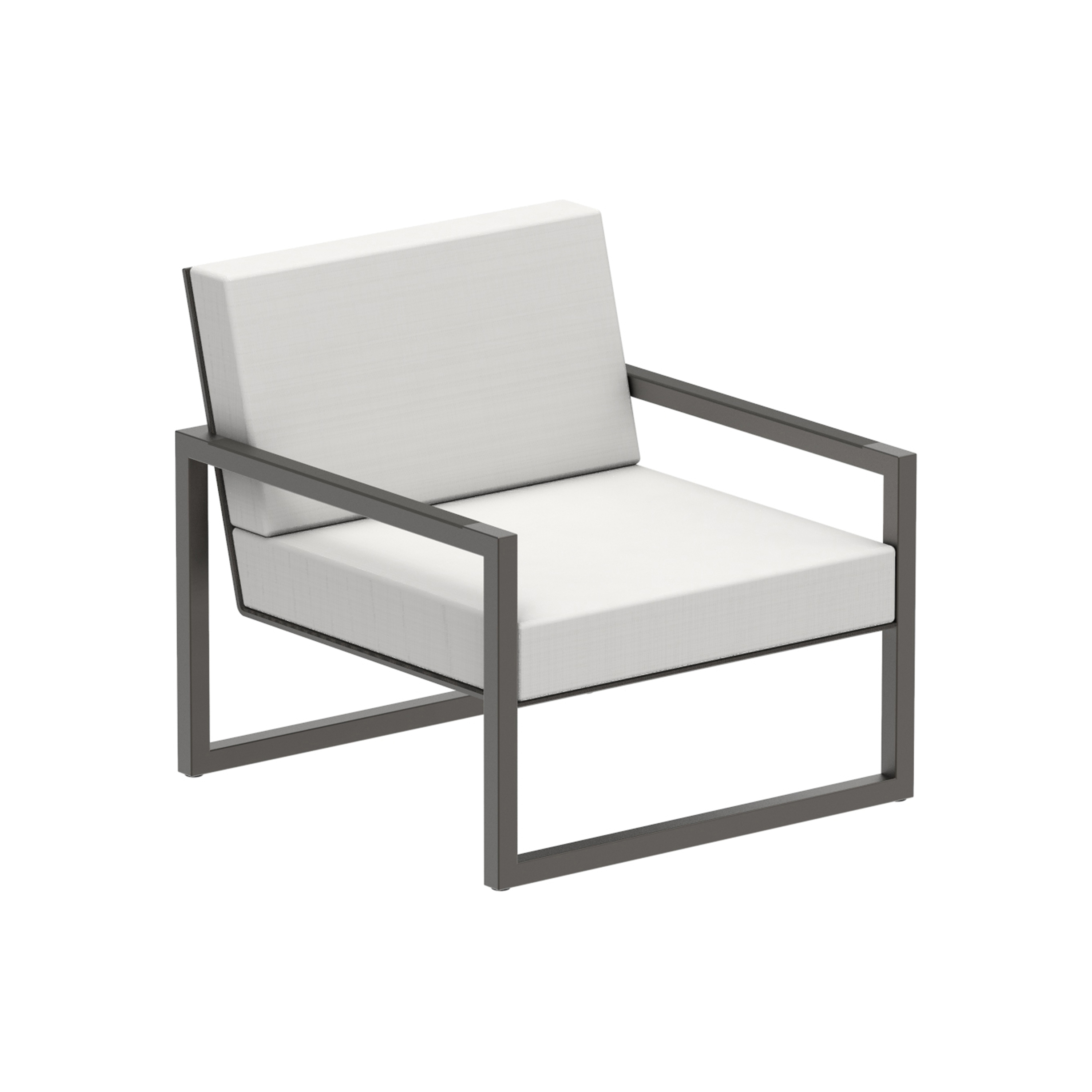 Display product Ninix Lounge 100T with armrests stainless steel from manufacturer Royal Botania