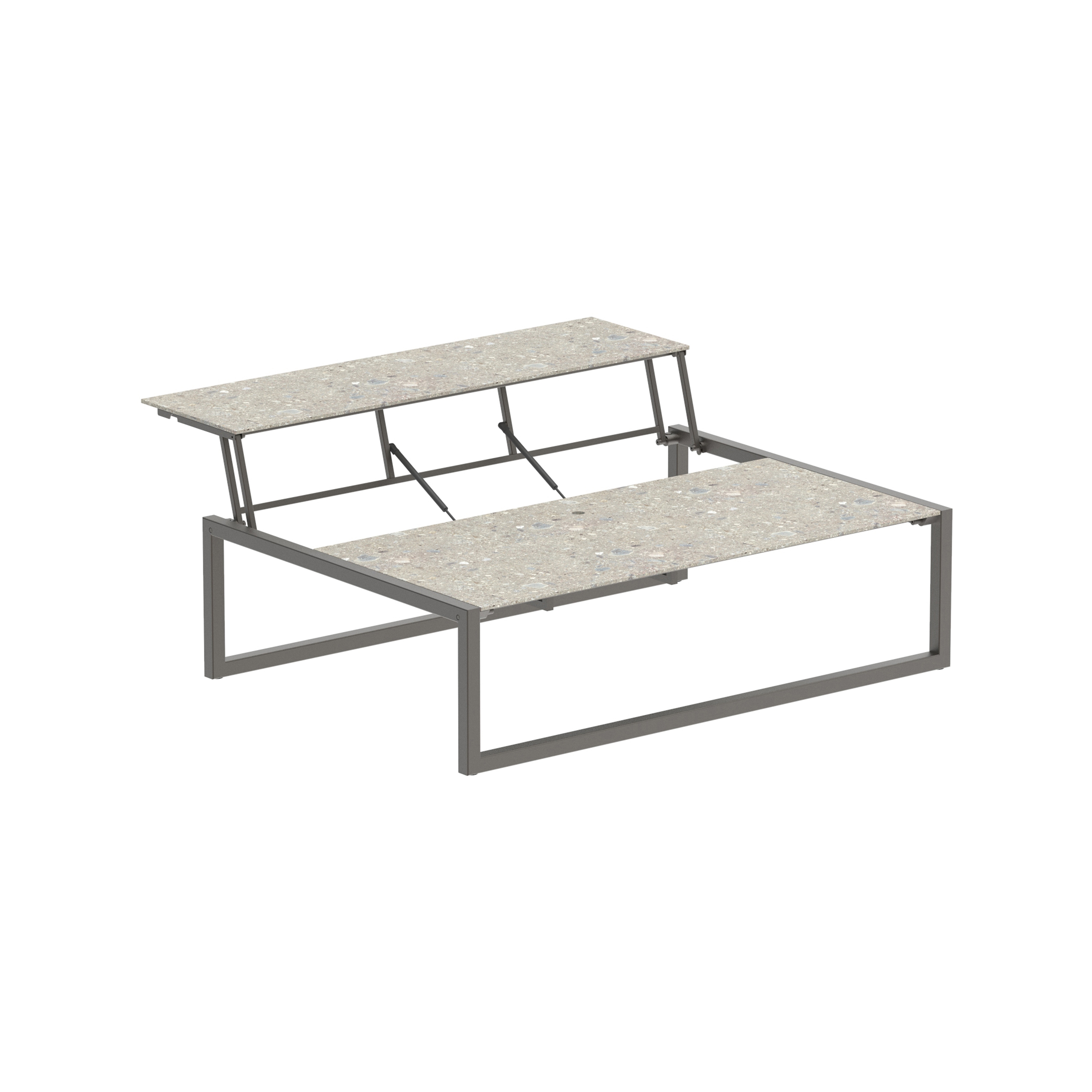 Ninix Lounge Tisch 150T Edelstahl & Keramik Tischplatte