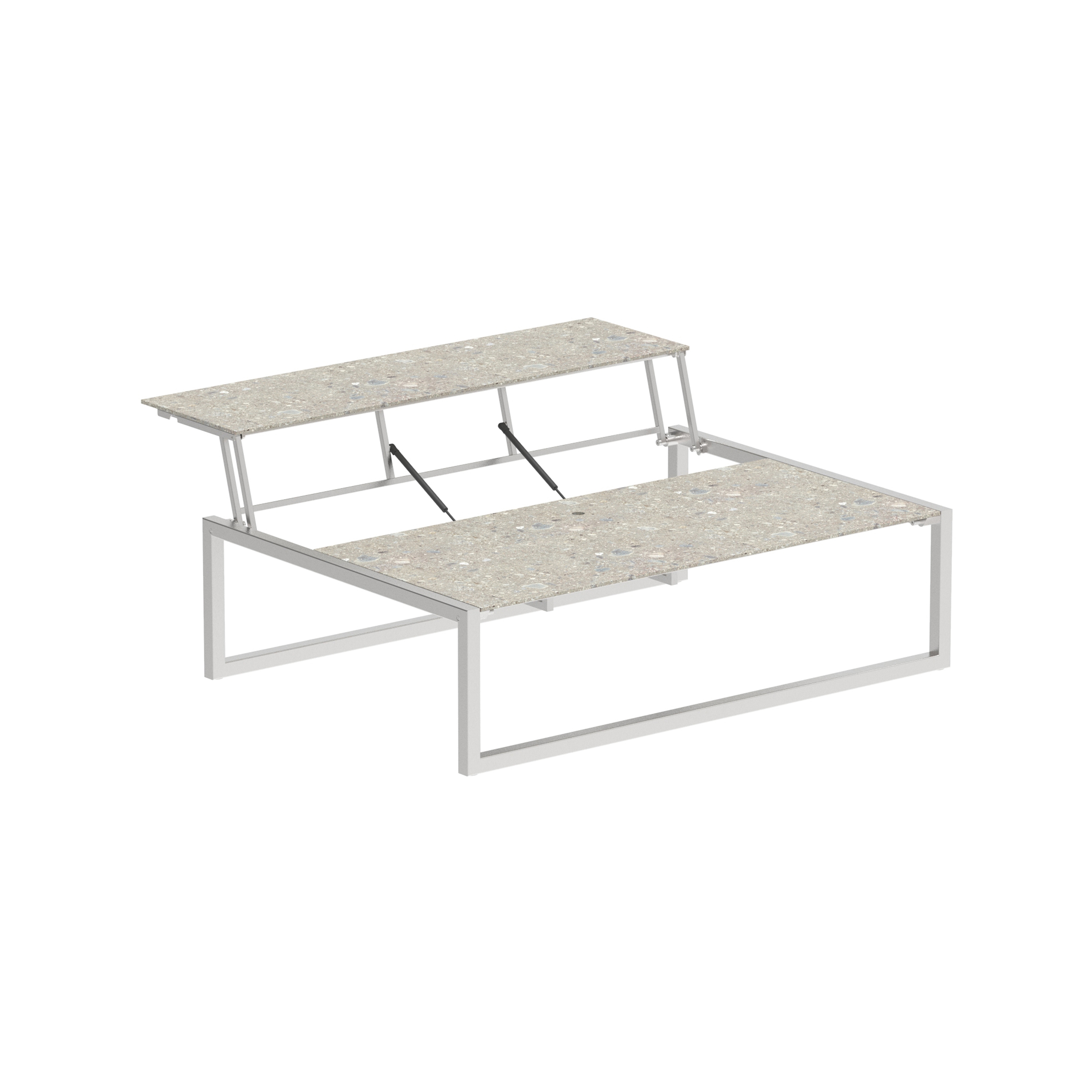 Ninix Lounge Tisch 150T Edelstahl & Keramik Tischplatte