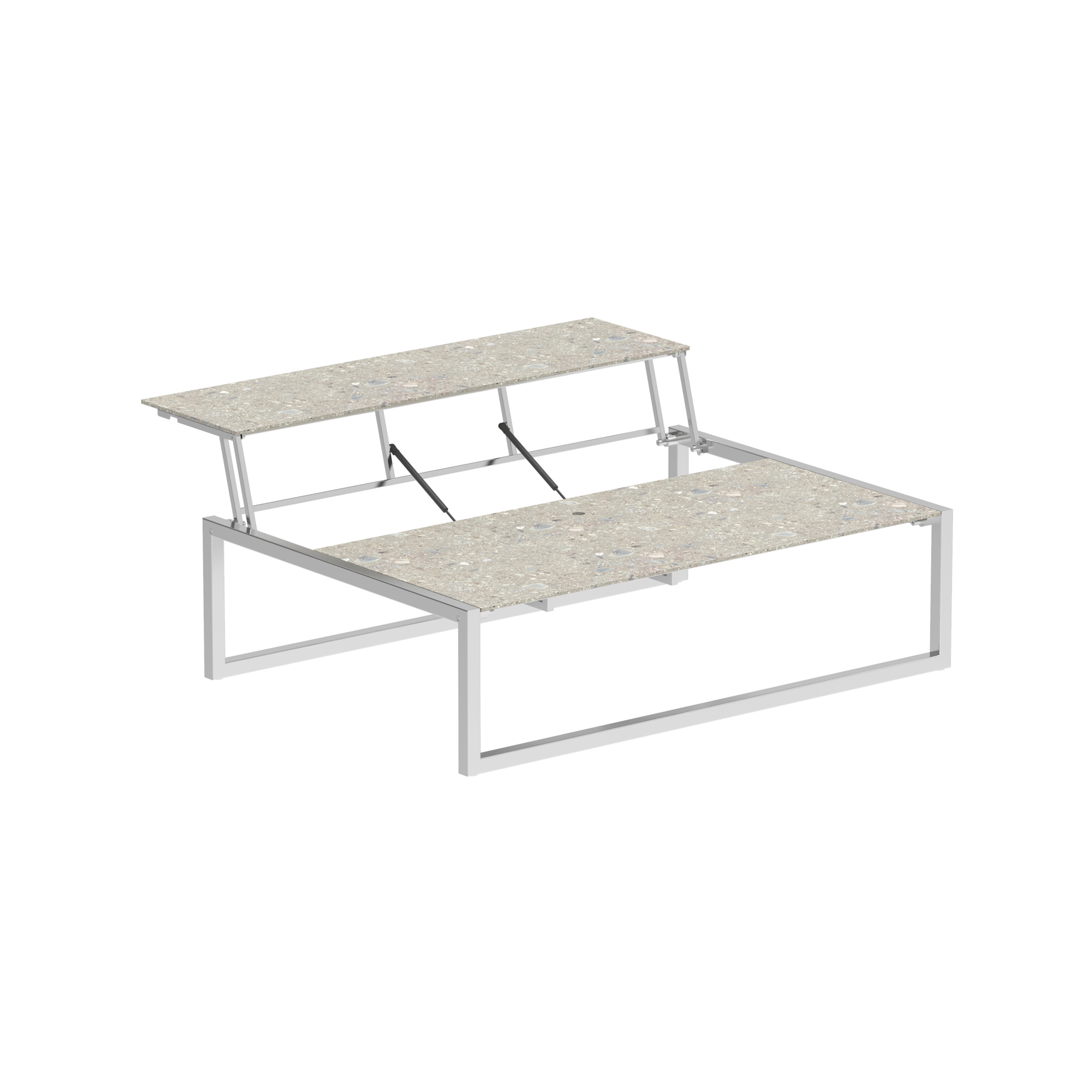 Ninix Lounge Tisch 150T Edelstahl & Keramik Tischplatte