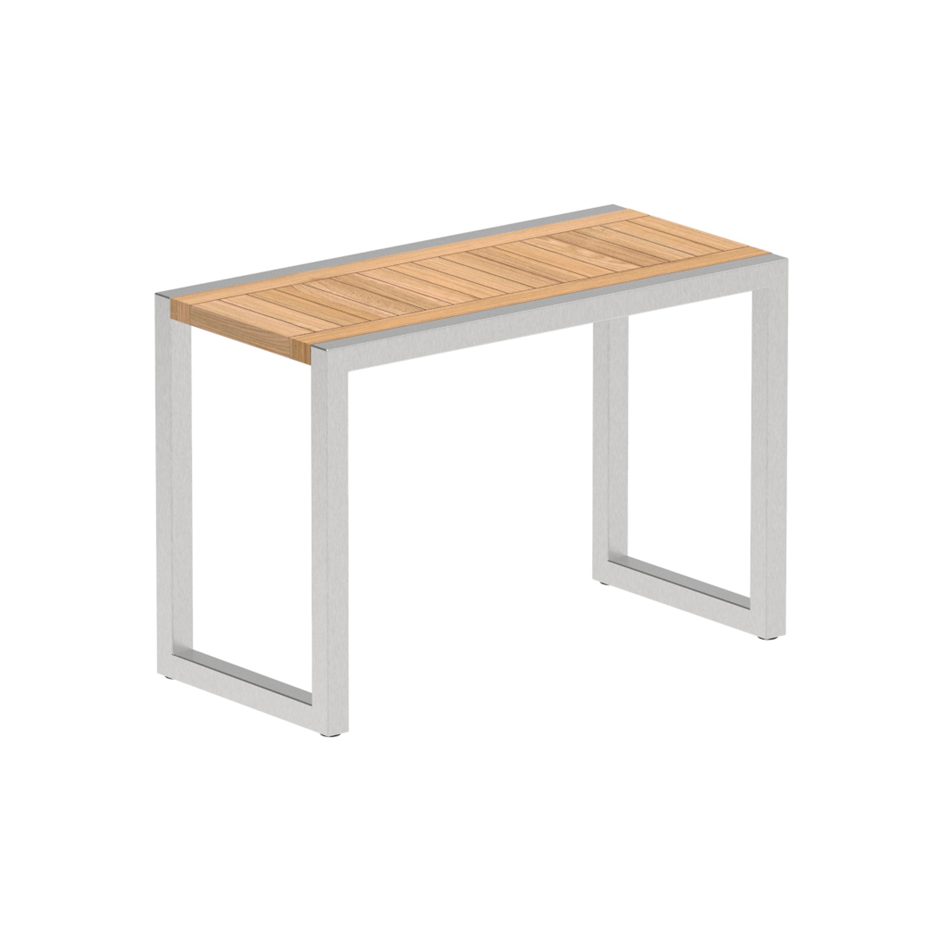 Display product Ninix Lounge side table 40S and teak top from manufacturer Royal Botania