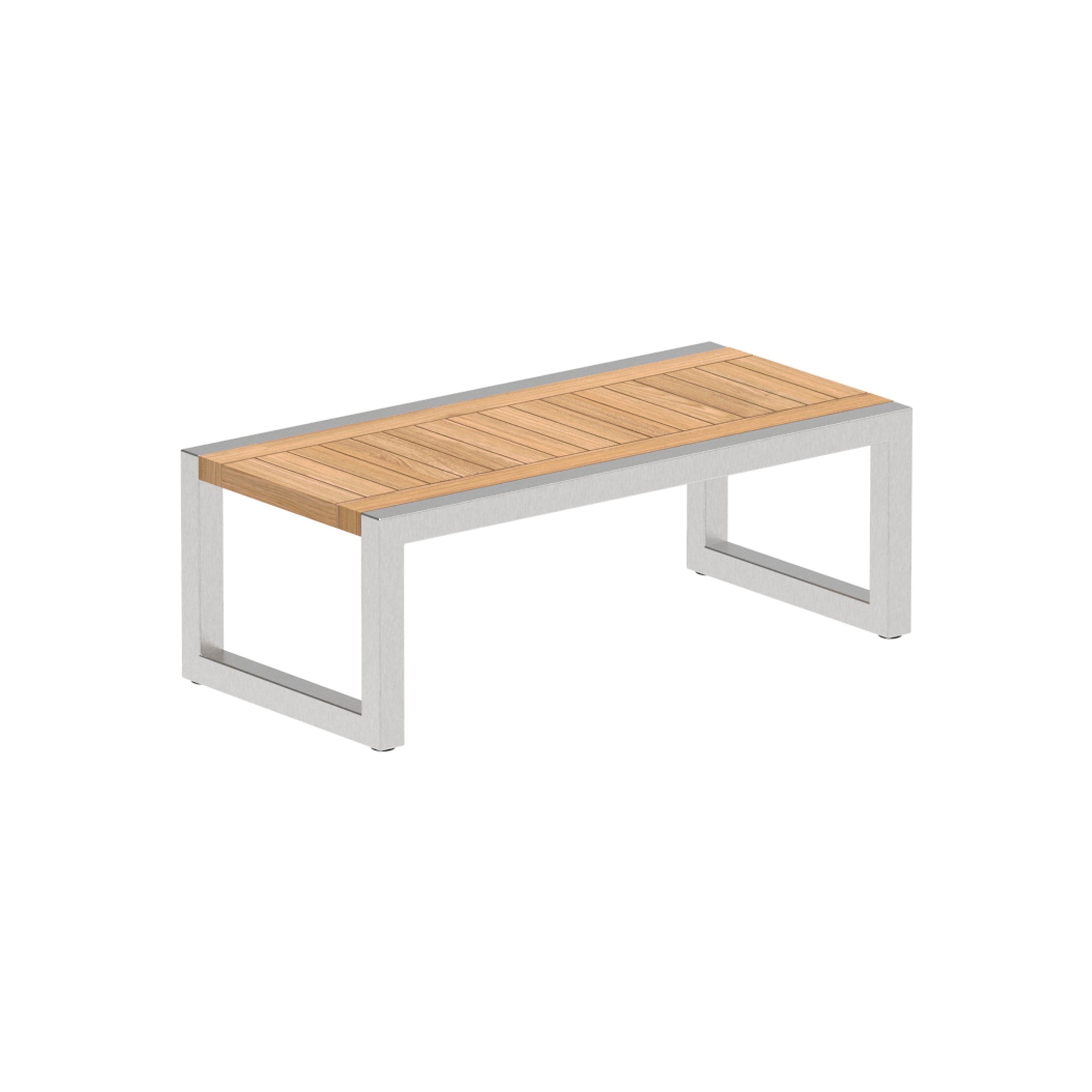 Display product Ninix Lounge side table 40T and teak top from manufacturer Royal Botania
