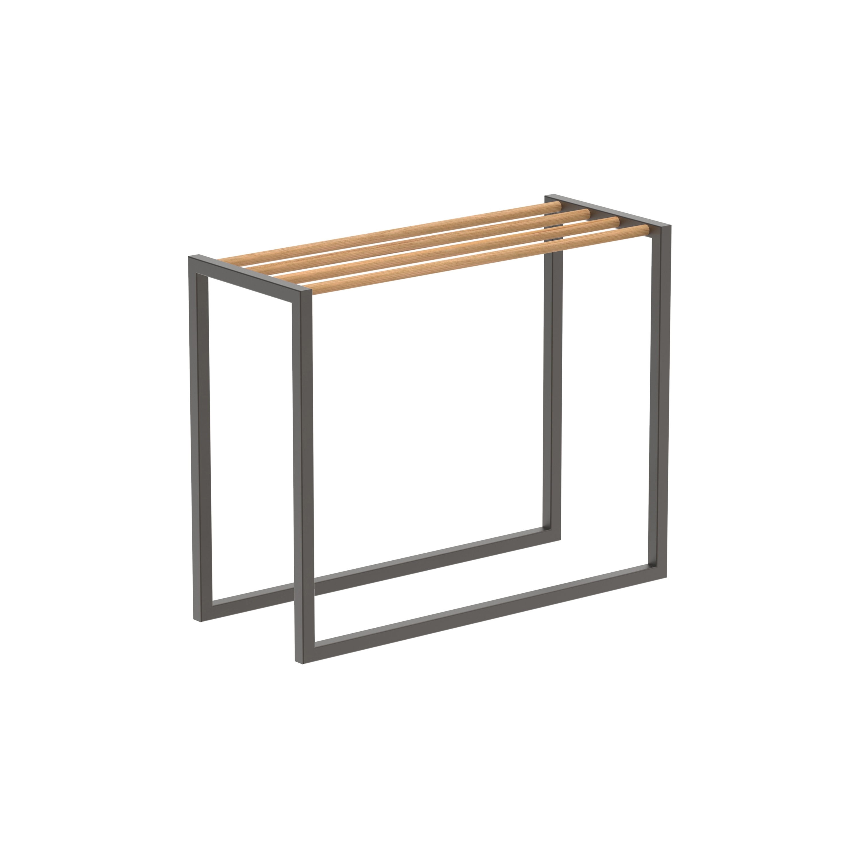 Vertoon produk Ninix towel rack stainless steel or coated aluminium & teak van vervaardiger Royal Botania