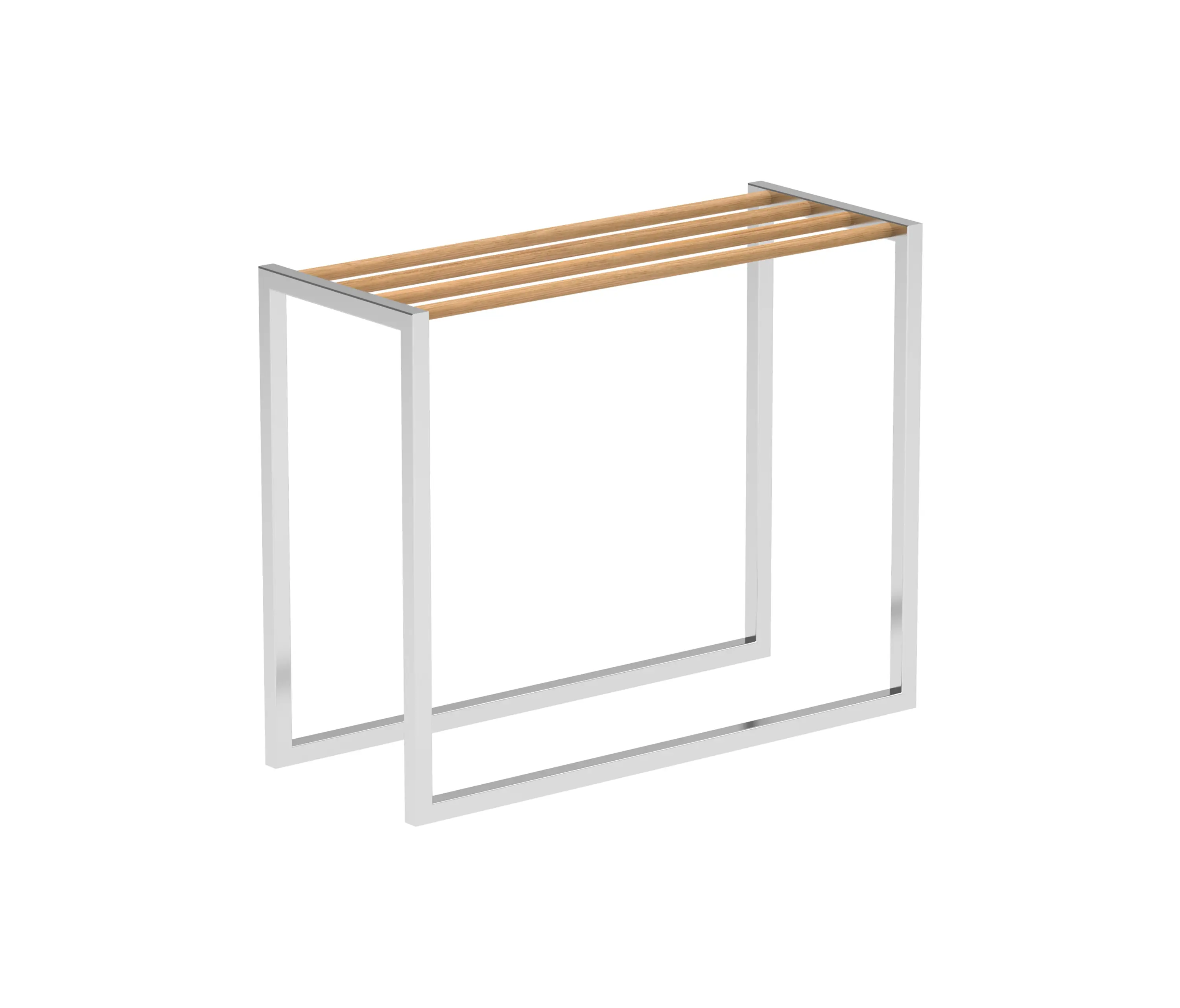 Royal Botania - Ninix towel rack stainless steel or coated aluminium & teak