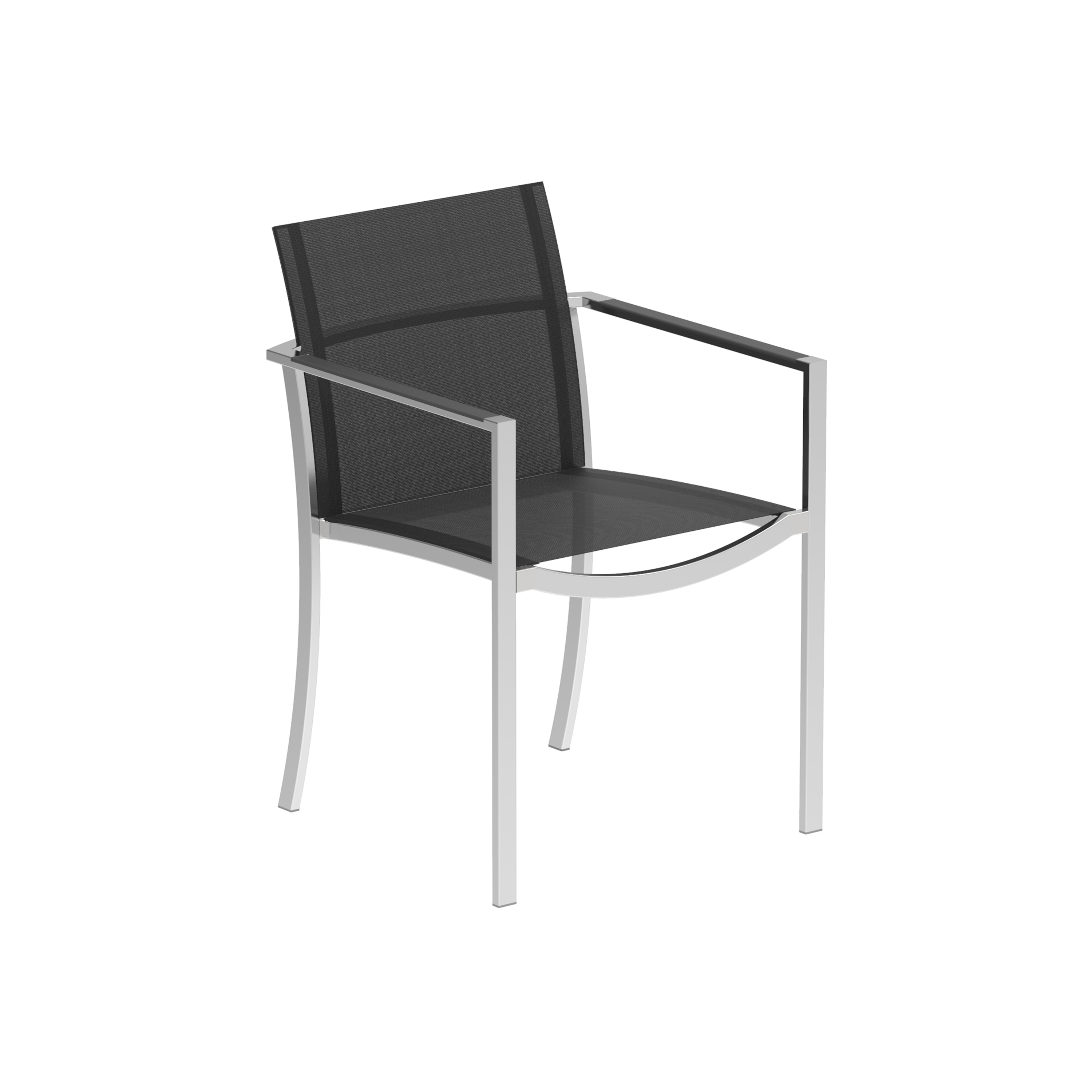 Display product O-Zon arm chair stainless steel from manufacturer Royal Botania