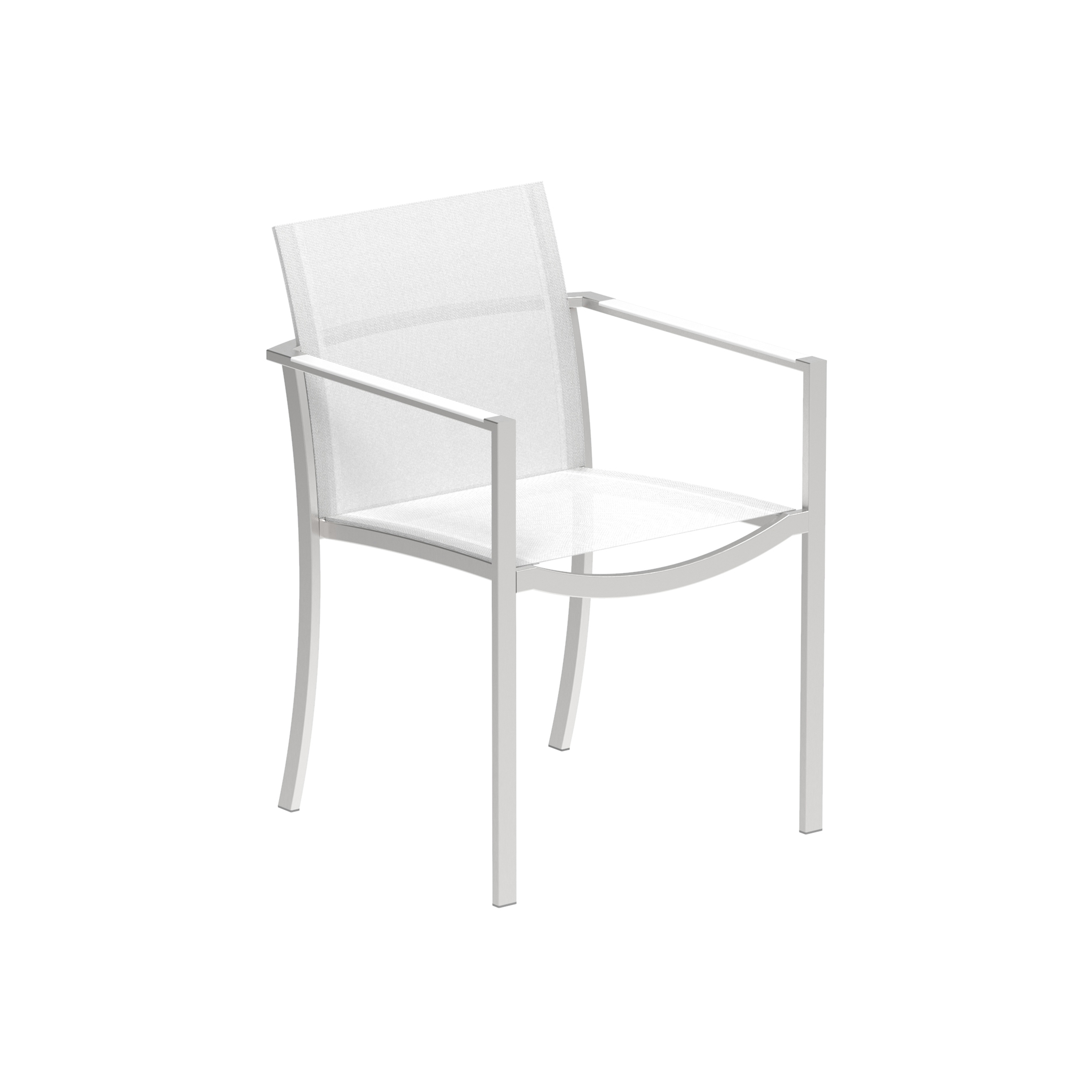 Display product O-Zon arm chair stainless steel from manufacturer Royal Botania