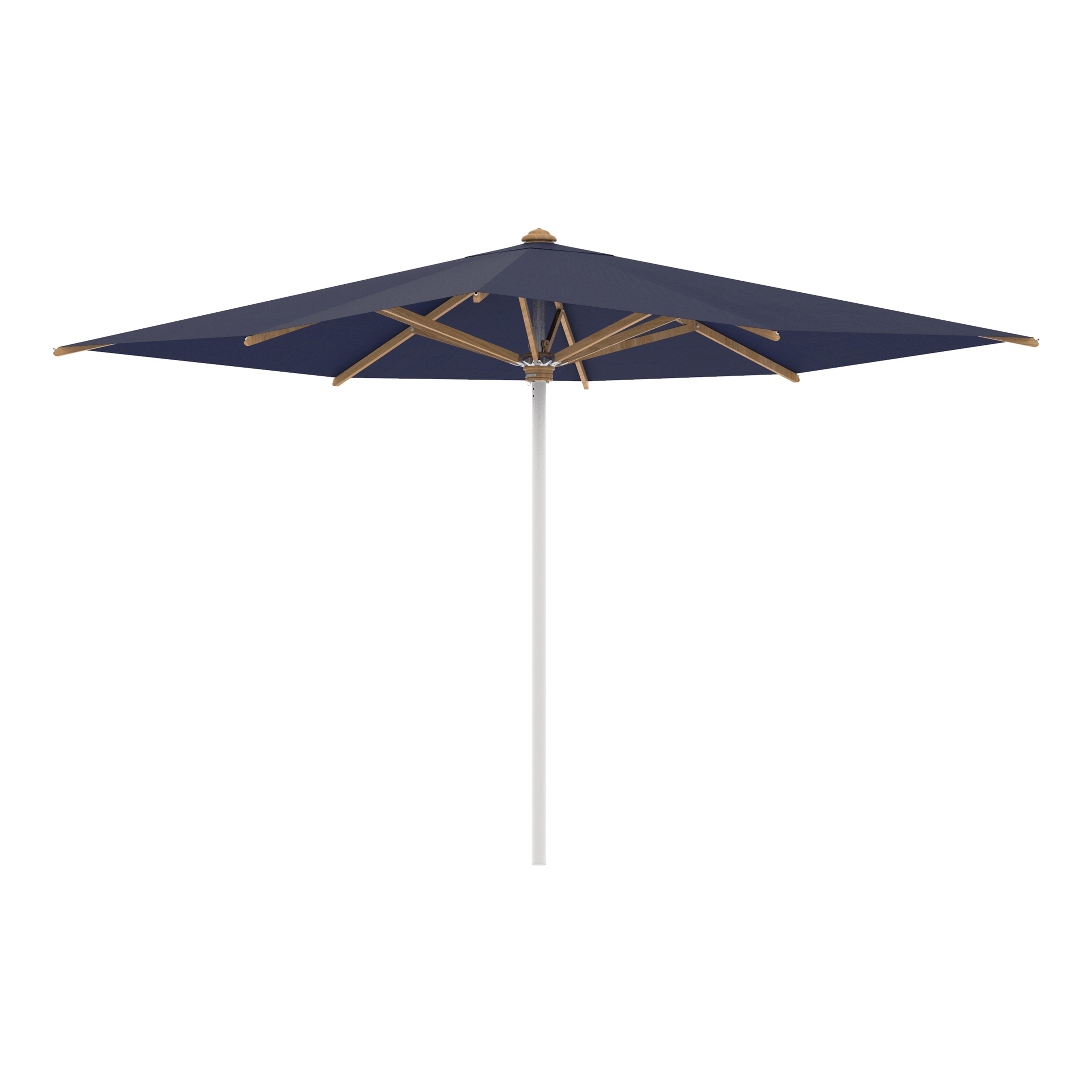 Shady umbrella 3x3m stainless steel pole & teak ribs