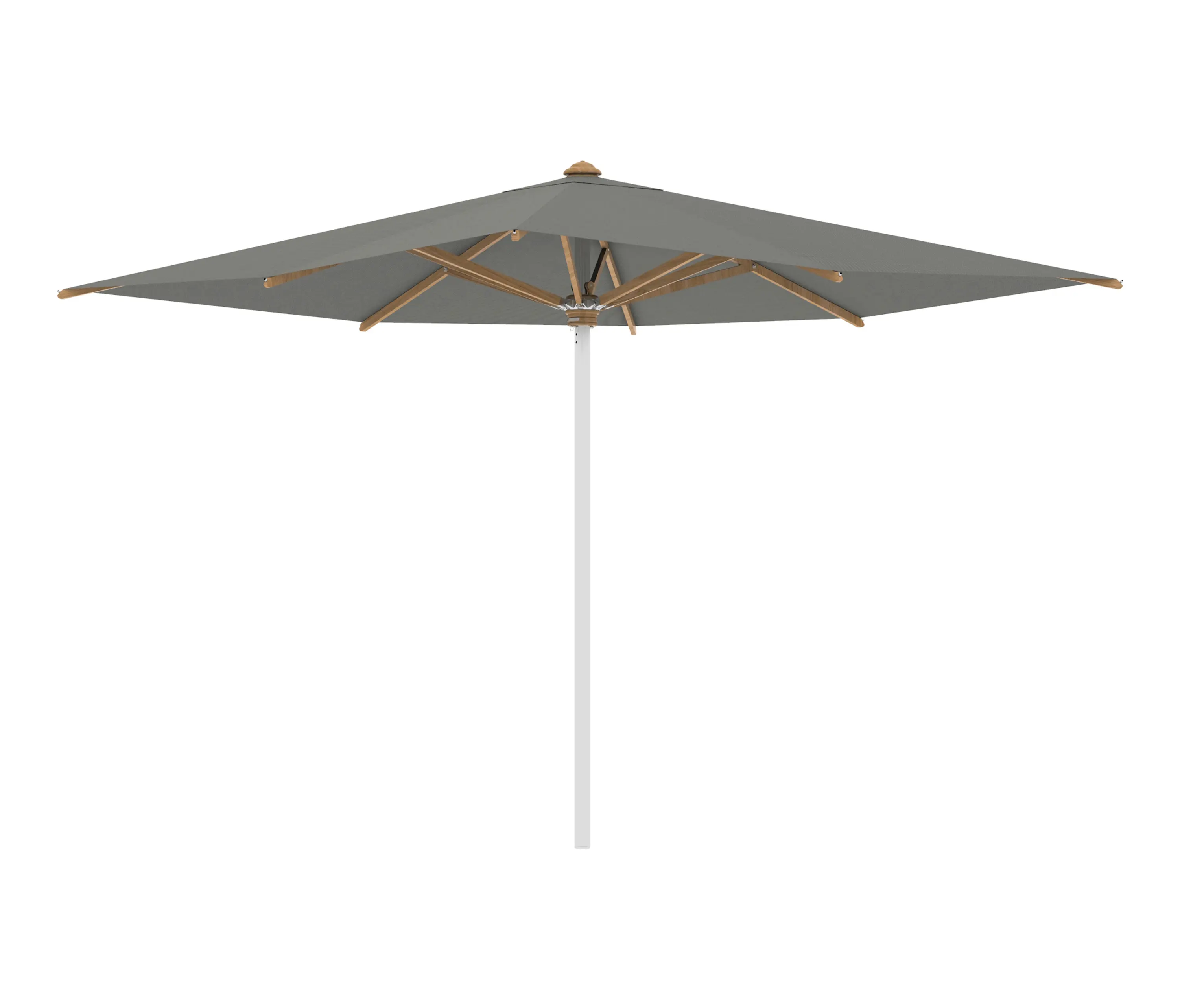 Royal Botania - Shady parasol 3x3m inox & baleines en teck