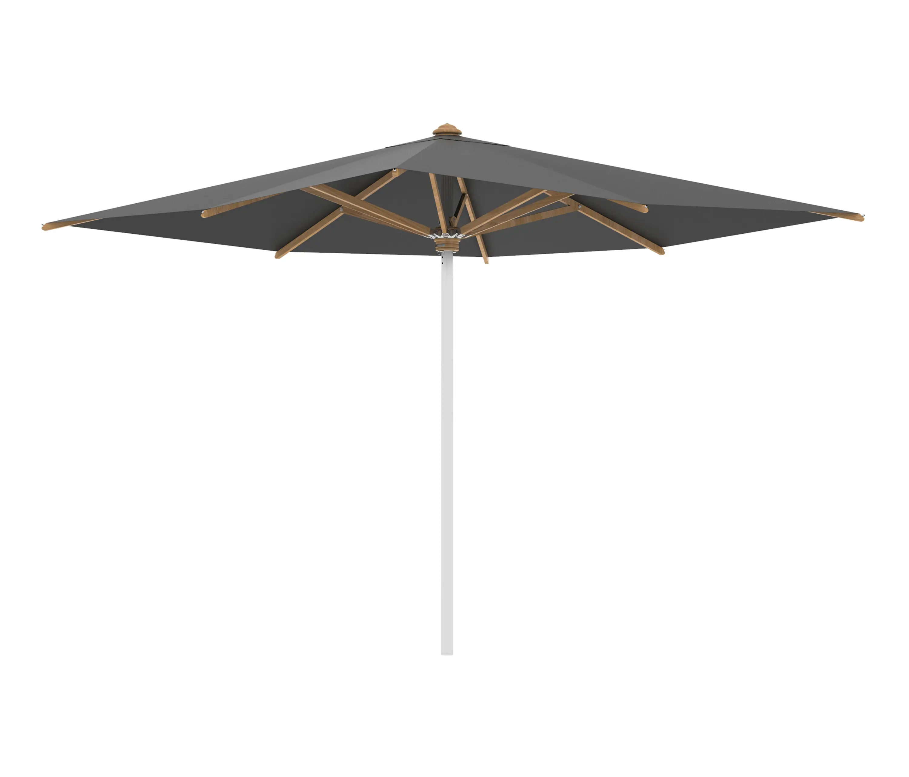 Royal Botania - Shady umbrella 3x3m stainless steel pole & teak ribs