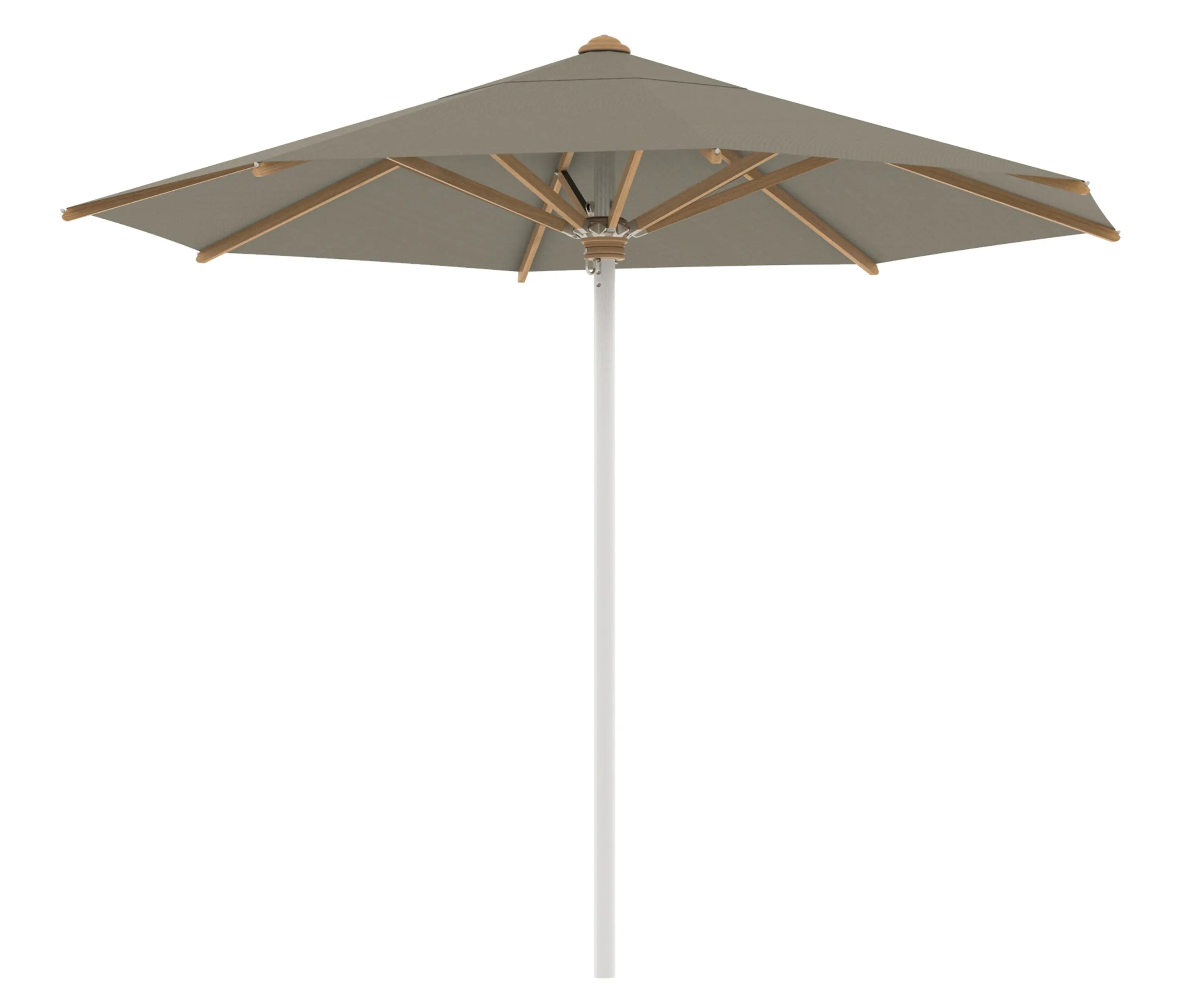 Royal Botania - Shady umbrella 3m round stainless steel pole & teak ribs