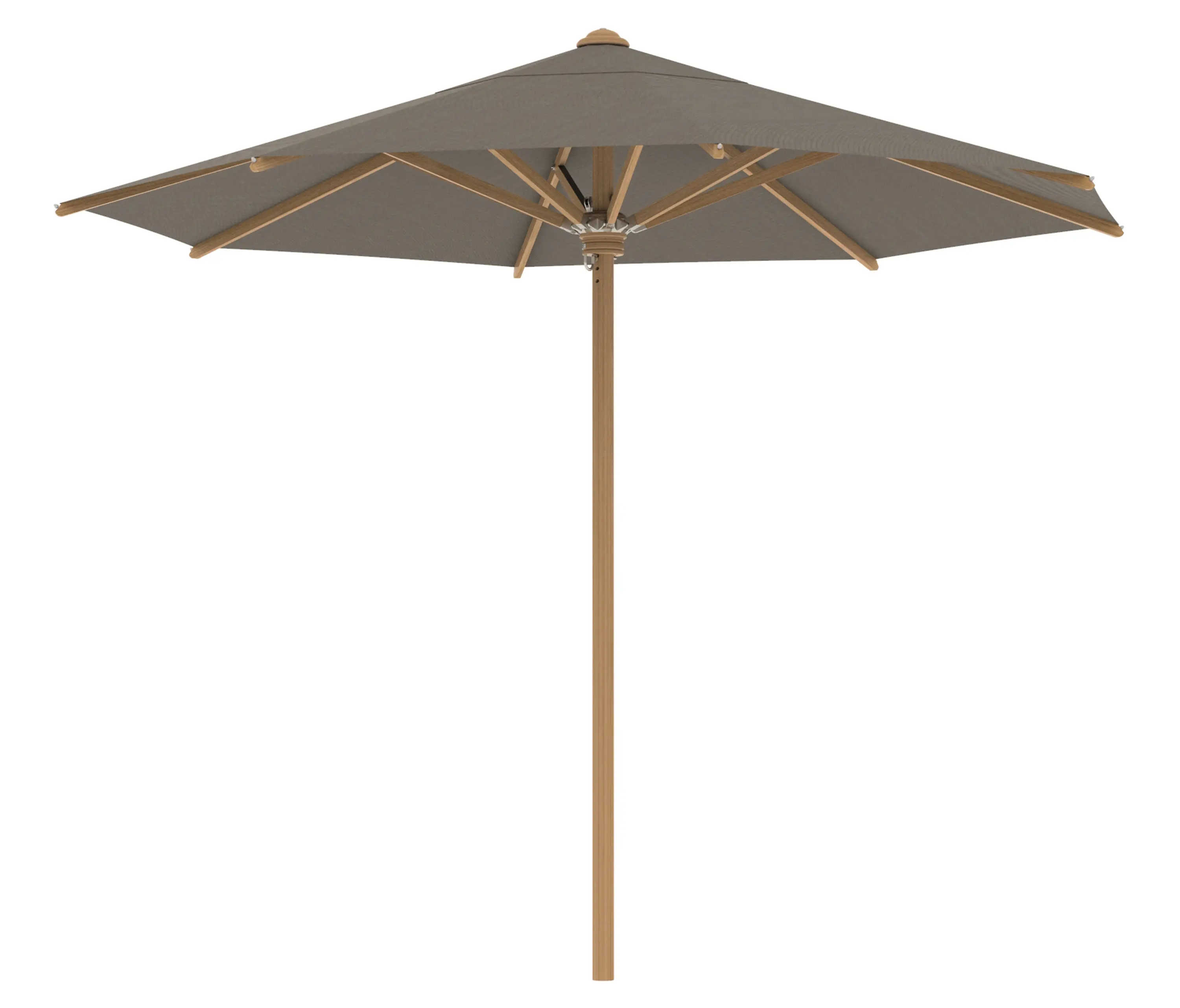 Royal Botania - Shady umbrella 3m round teak pole & teak ribs