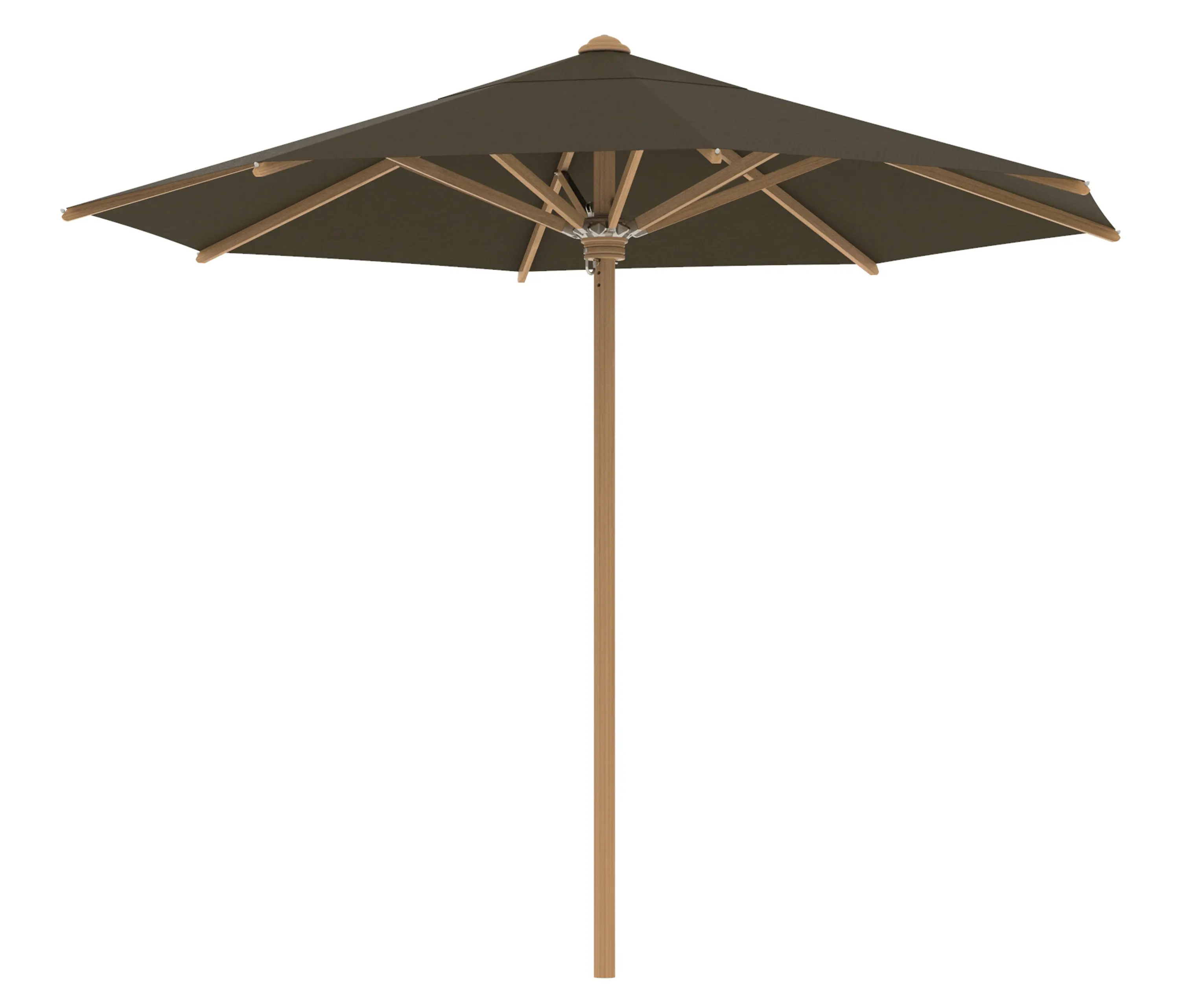 Royal Botania - Shady parasol 3m rond teak pole & baleines en teck