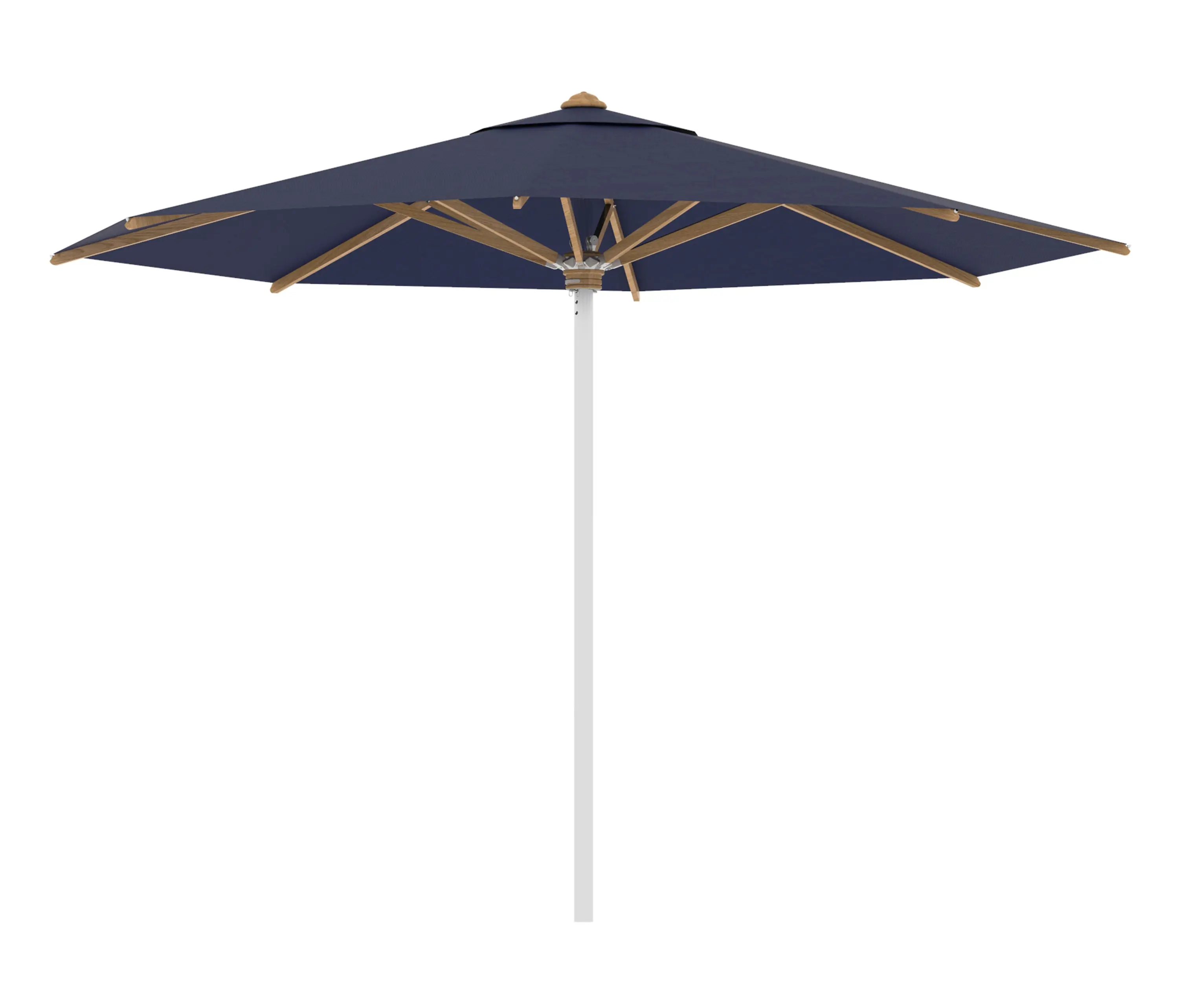 Royal Botania - Shady umbrella 3,5m round stainless steel pole & teak ribs
