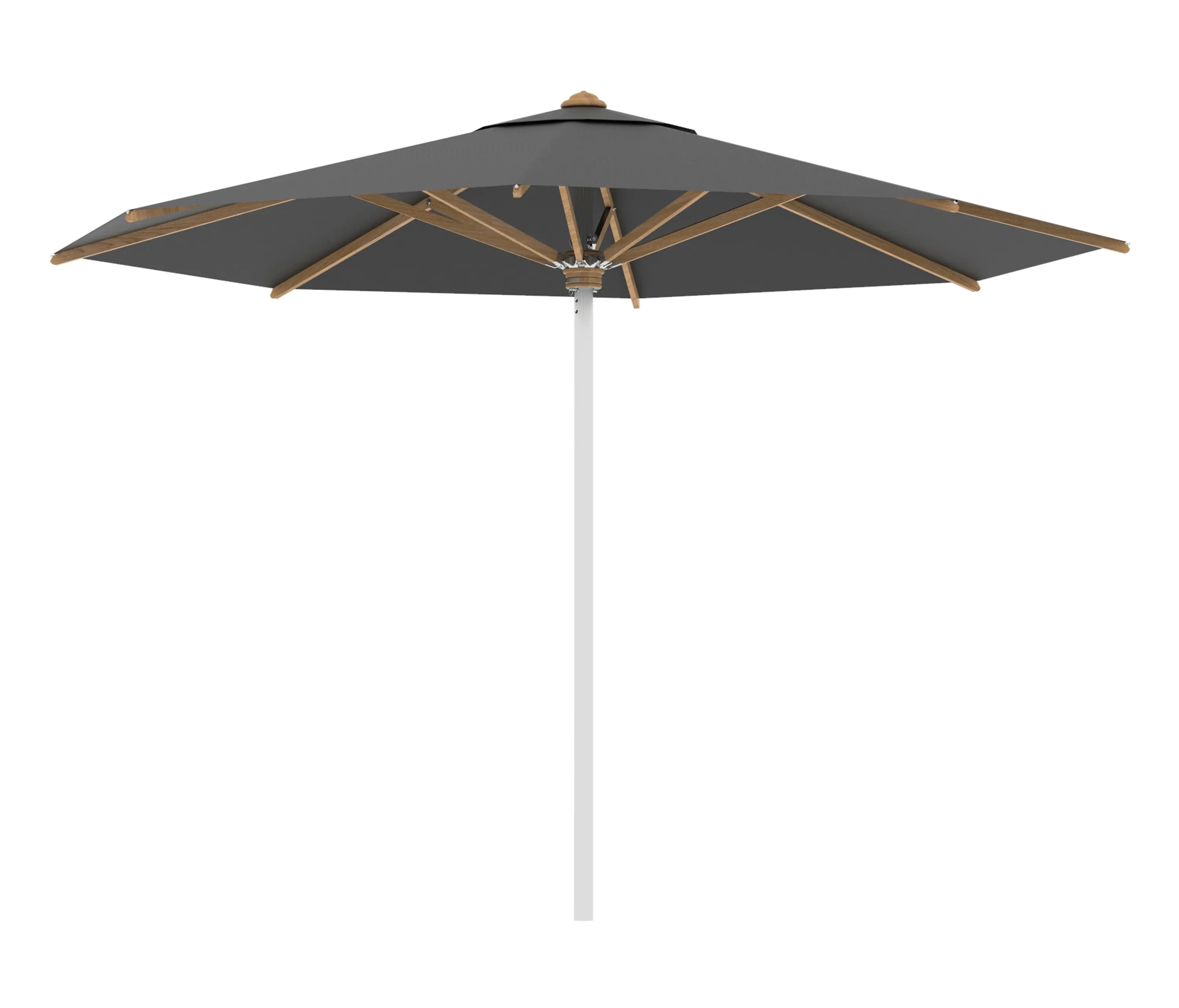 Royal Botania - Shady Sonnenschirm 3,5m rund Edelstahl & teakholz Speichen