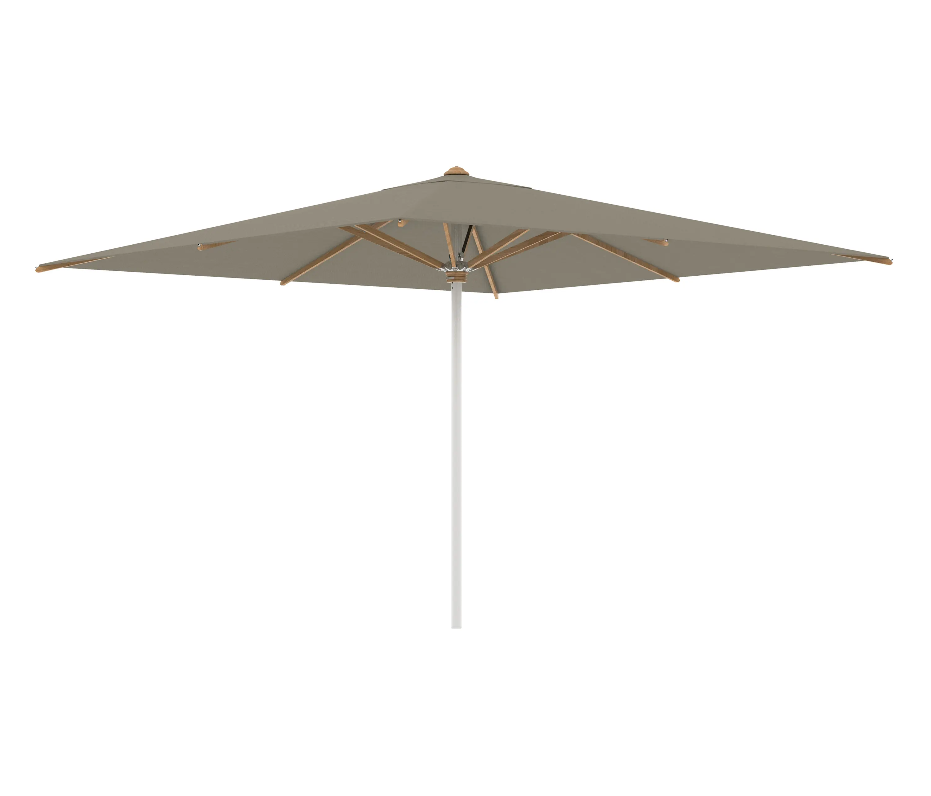 Royal Botania - Shady parasol 3,5x3,5m inox & baleines en teck