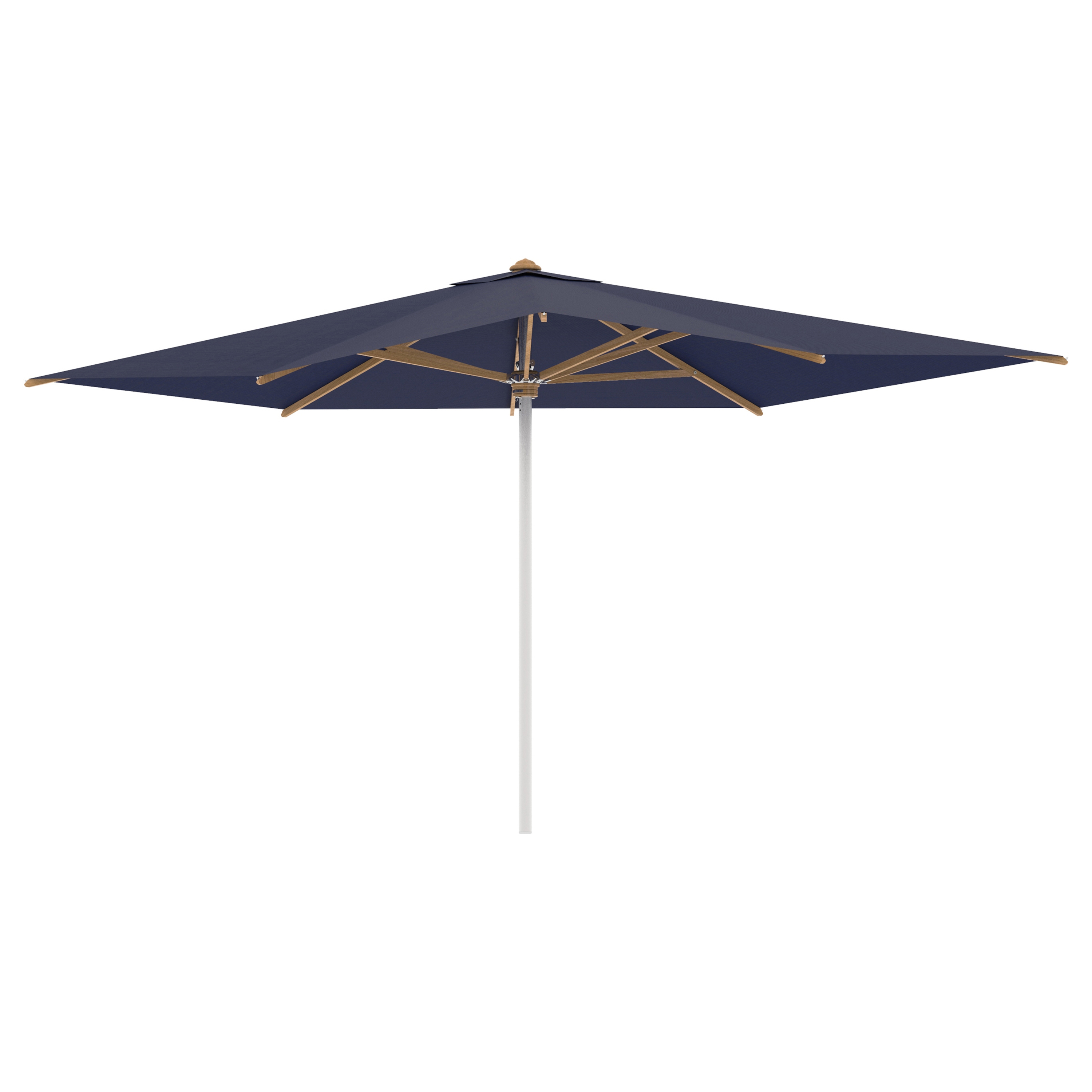 Shady umbrella 3x4m stainless steel pole & teak ribs