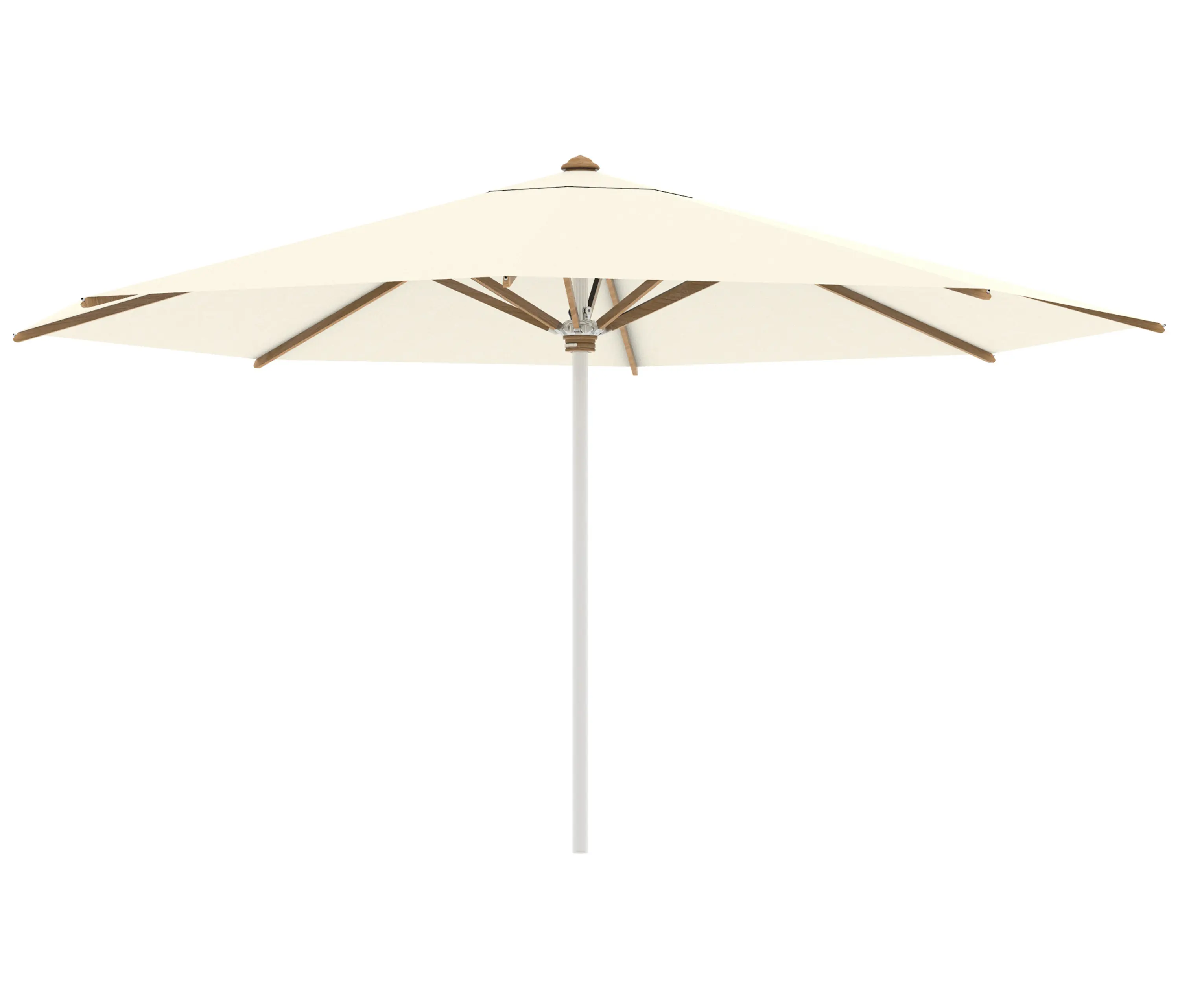 Royal Botania - Shady umbrella 4,5m round stainless steel pole & teak ribs